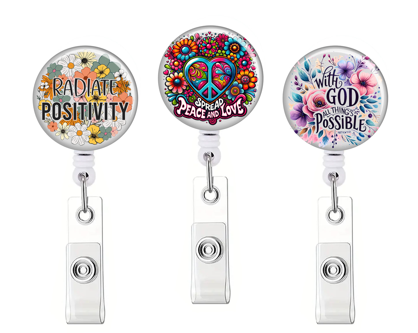 Saying Button Badge Reel