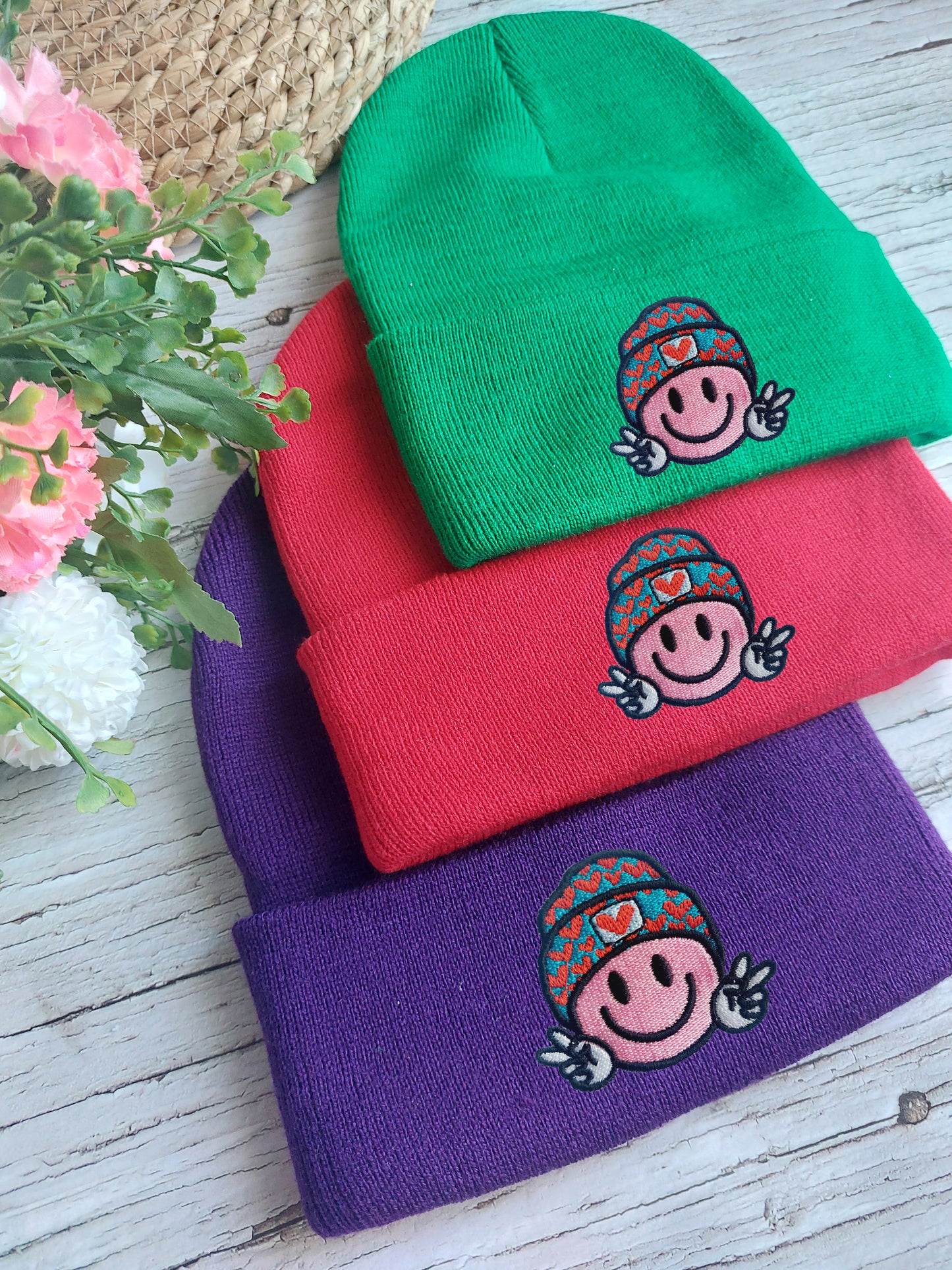Happy Face Beanie
