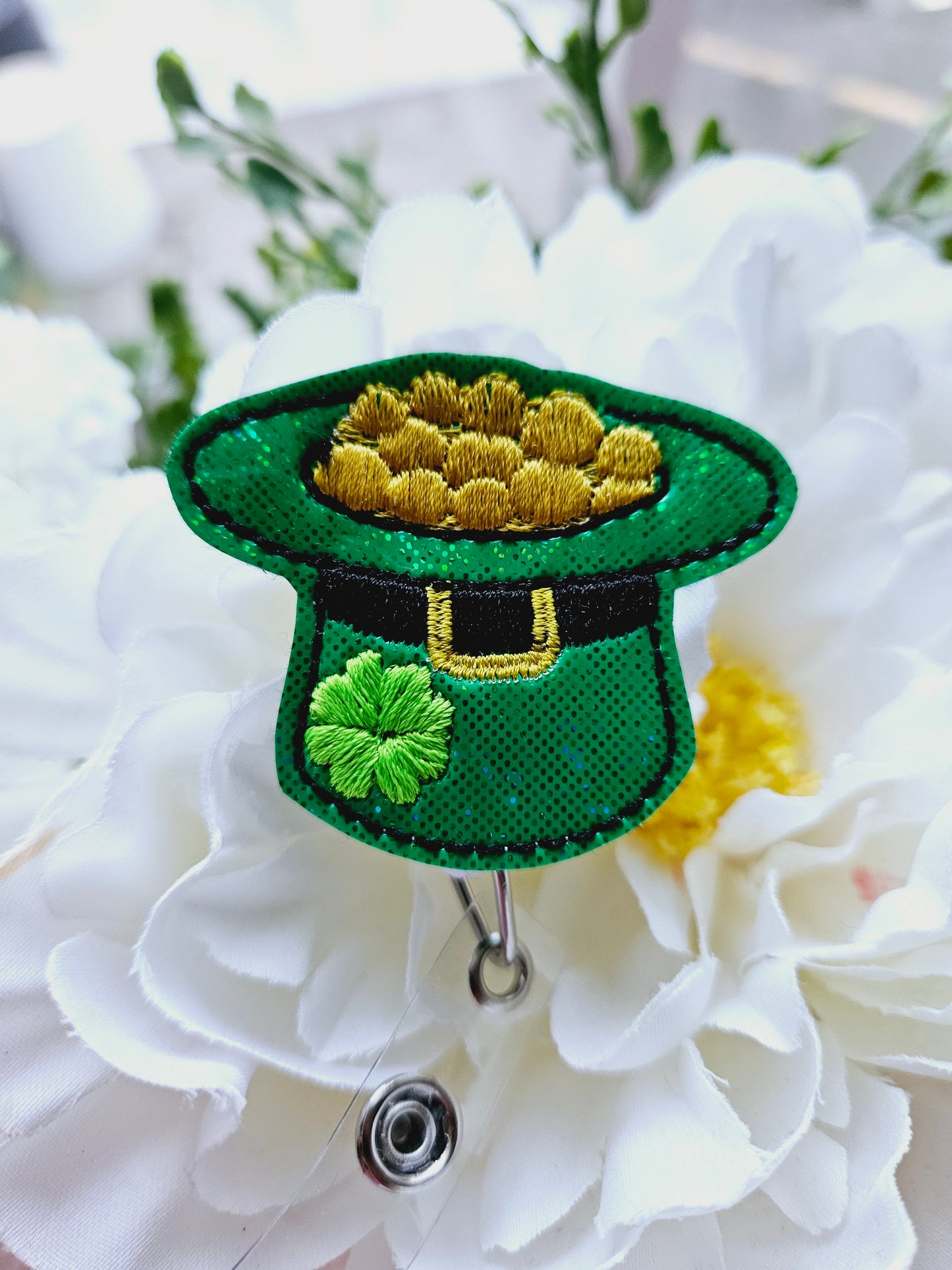 Hat Full of Gold St. Patrick's Day Badge Reel