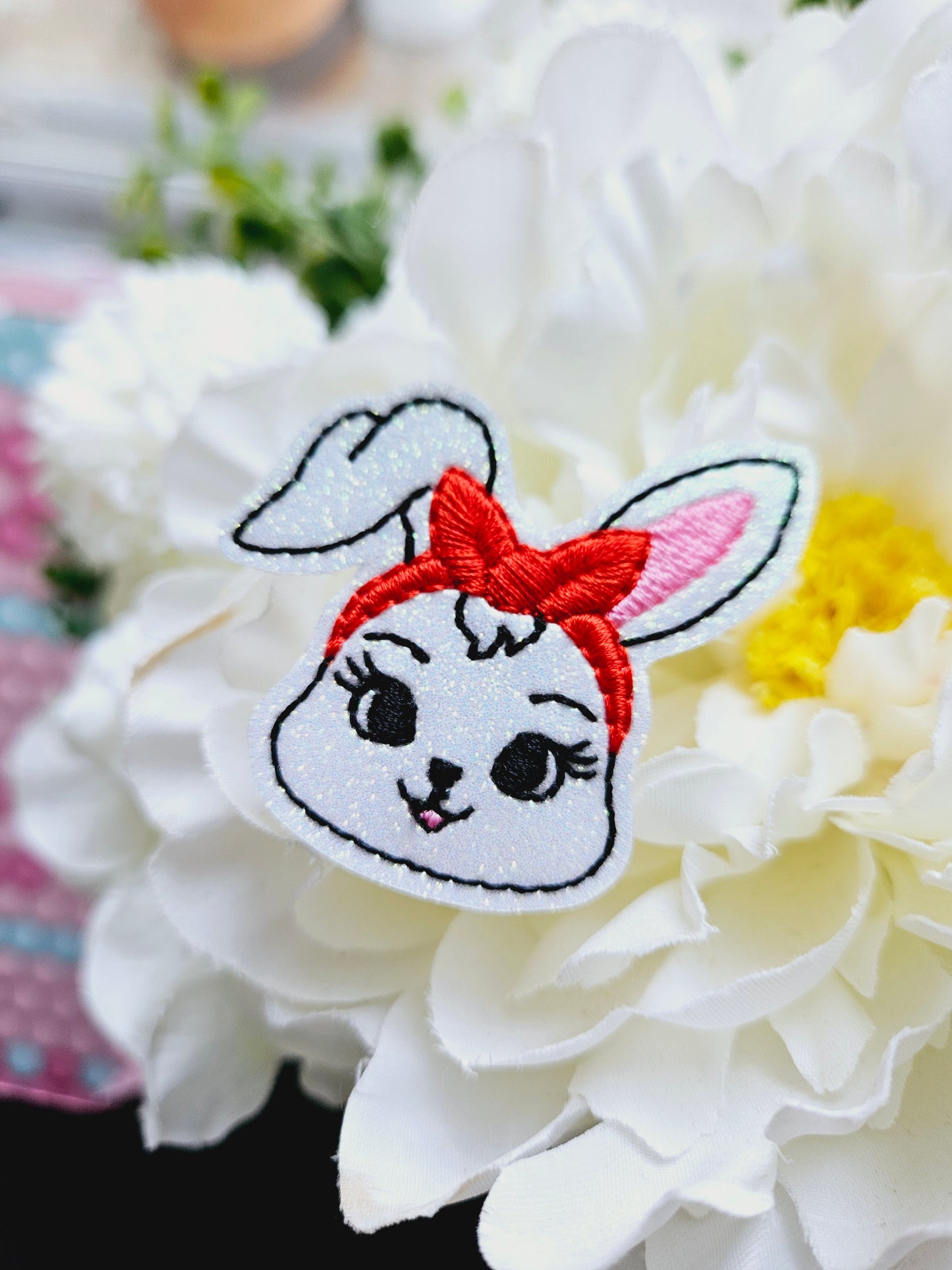 Girly Bunny Badge Reel