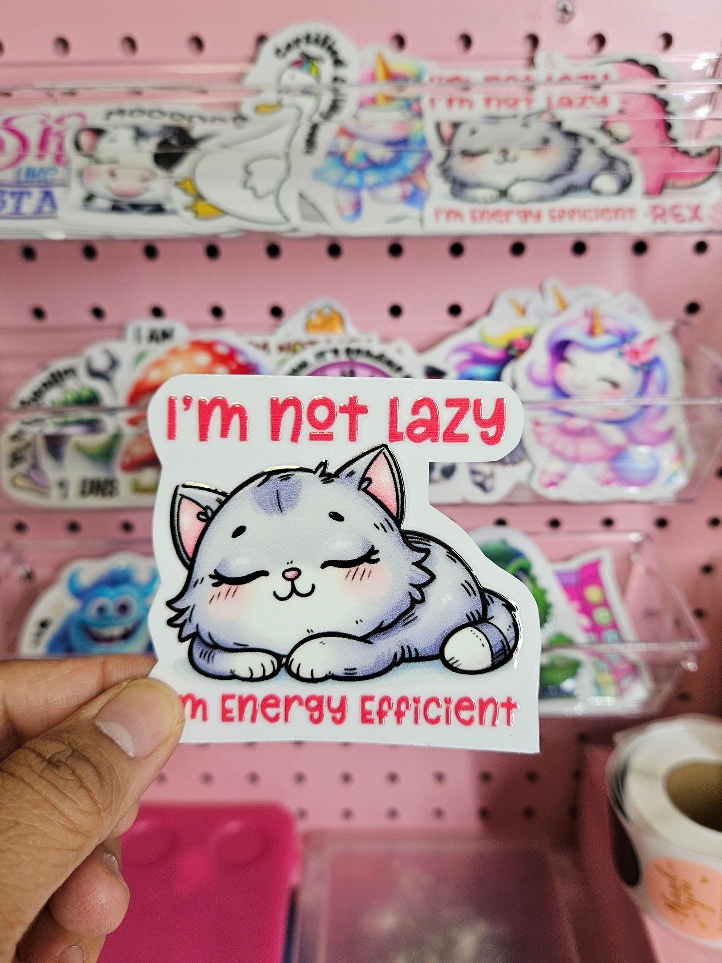 I'm Not Lazy I'm Energy Efficient Sticker