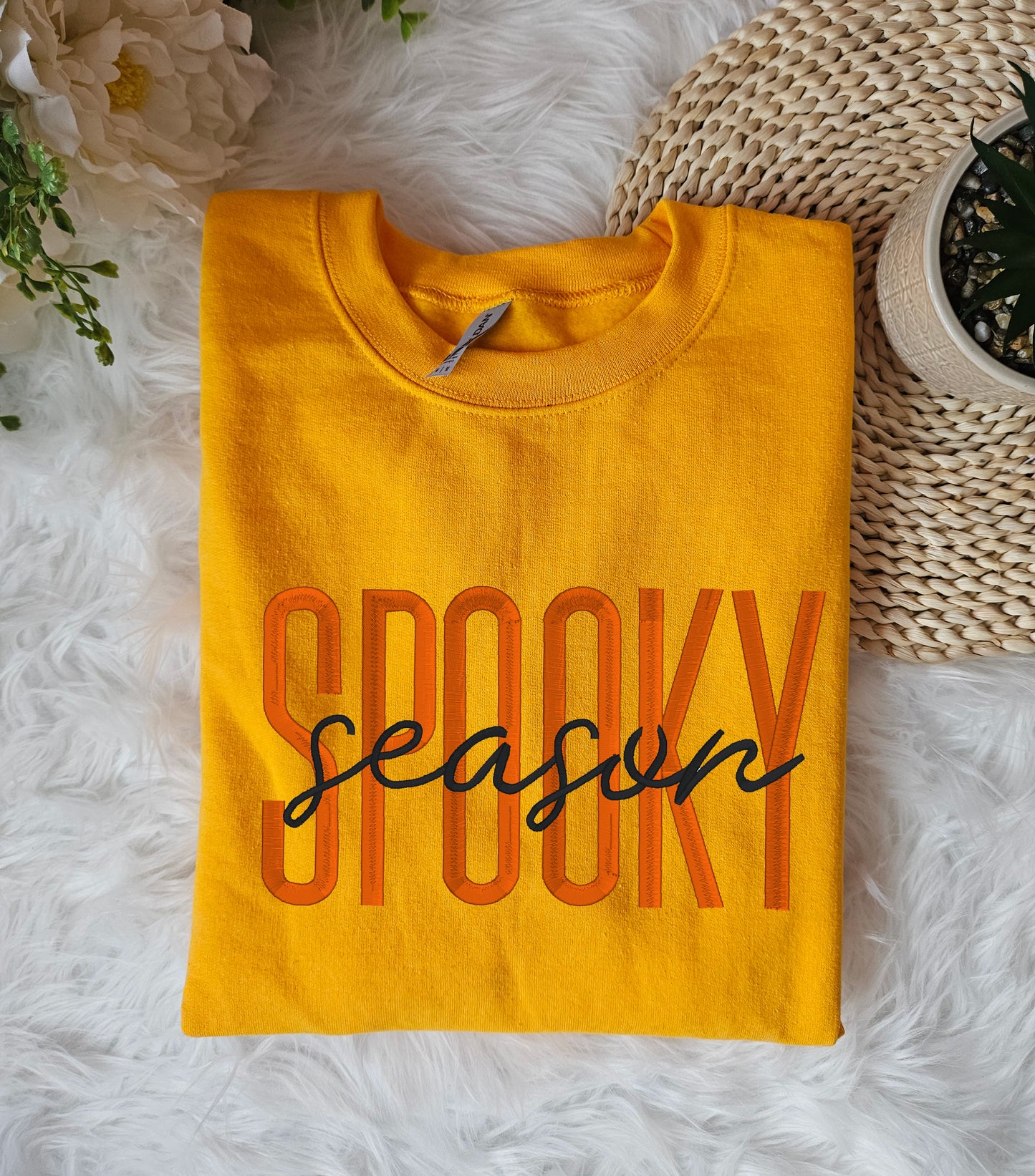 Spooky Season Embroidered Crewneck
