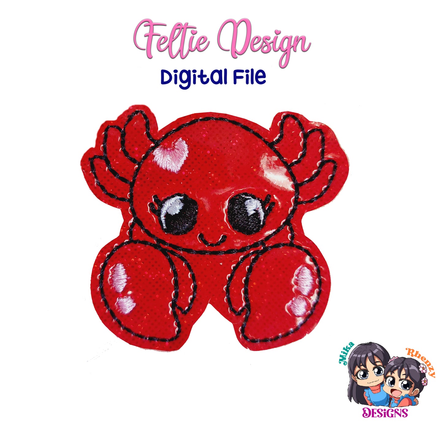 Crab Feltie Design