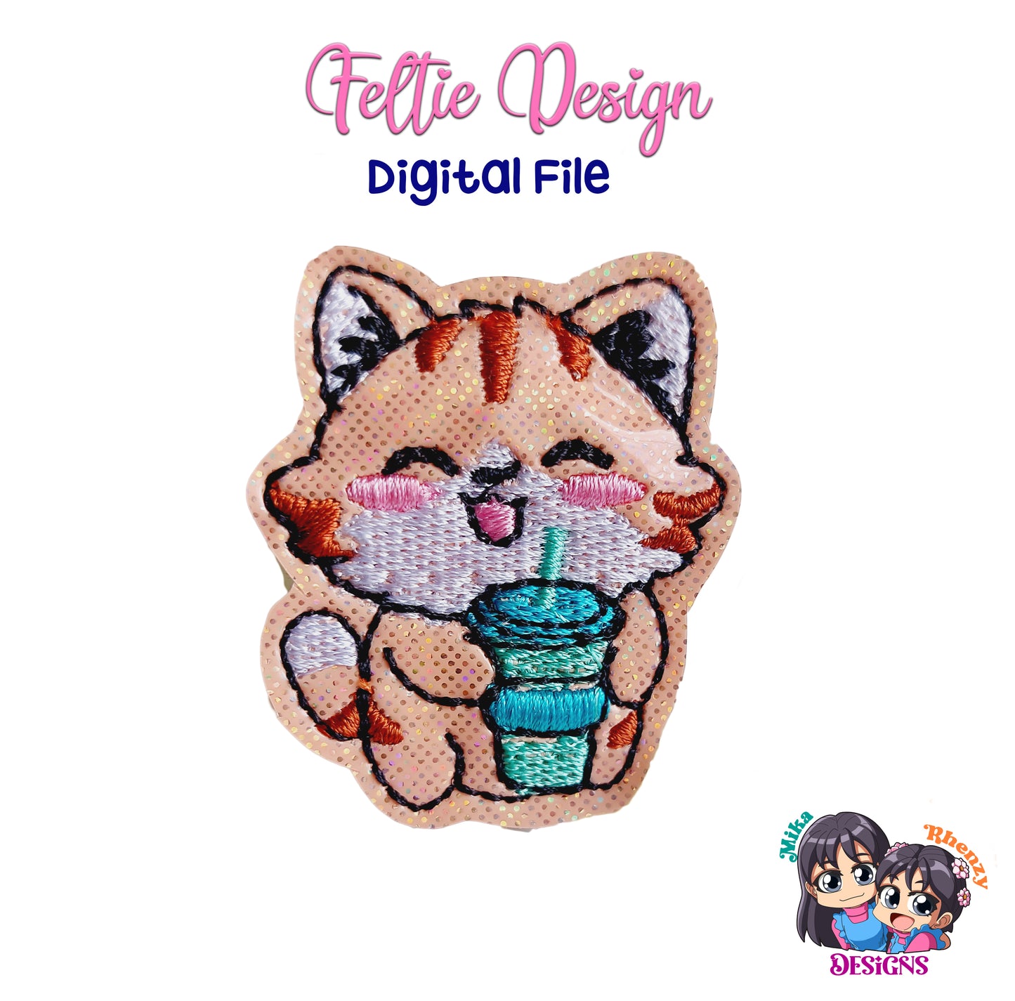 Happy Cat Feltie Design