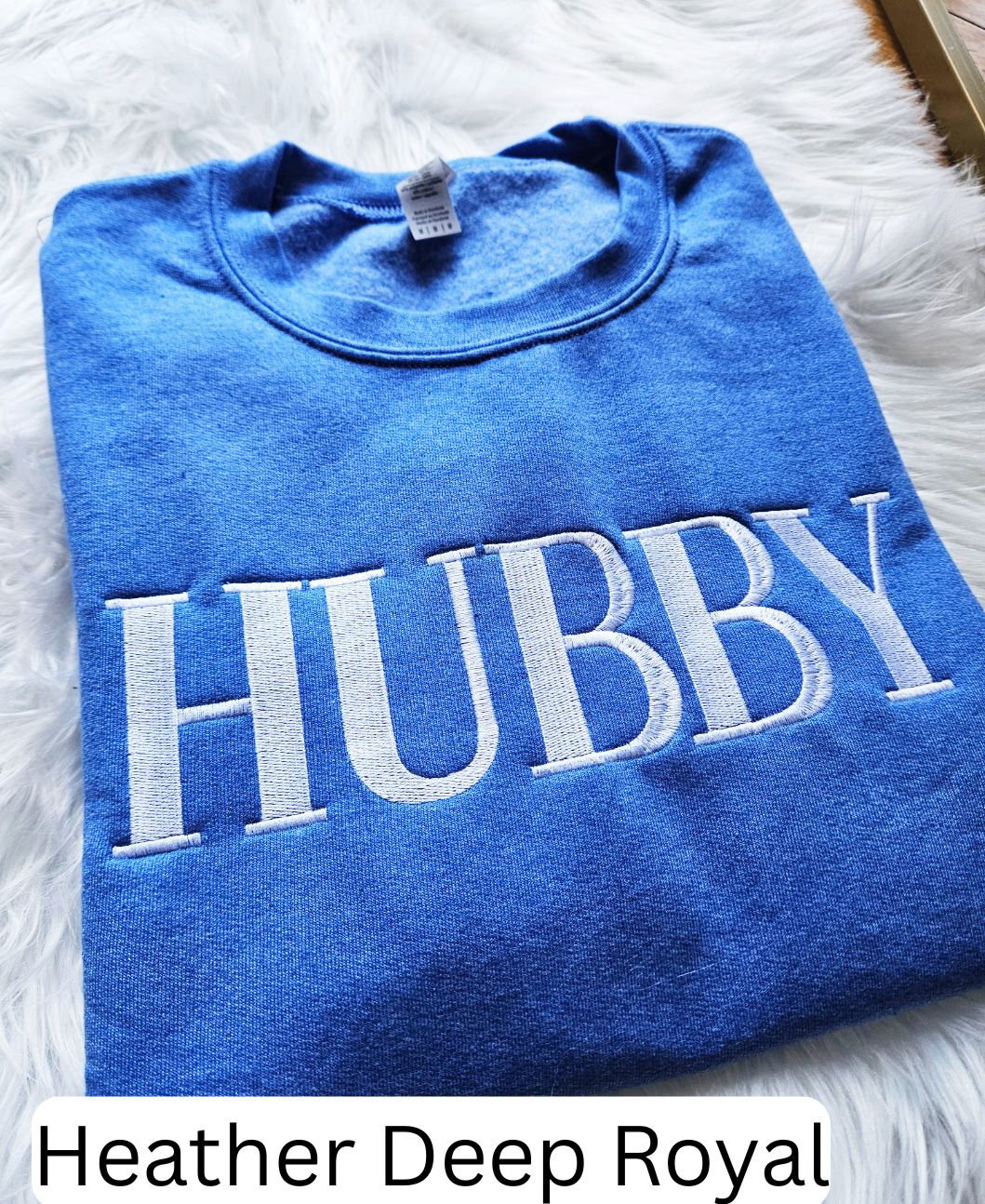 Hubby Customize Embroidered Crewneck
