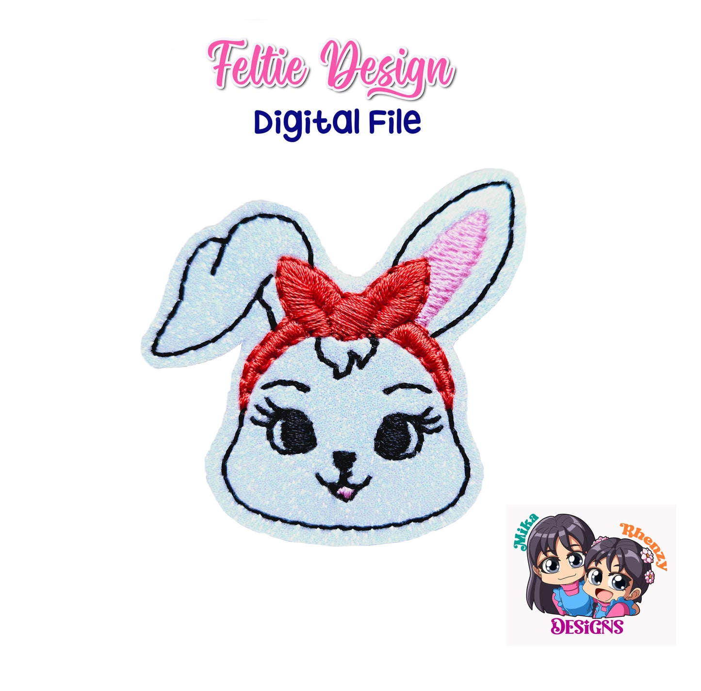Bunny Girl Feltie Design