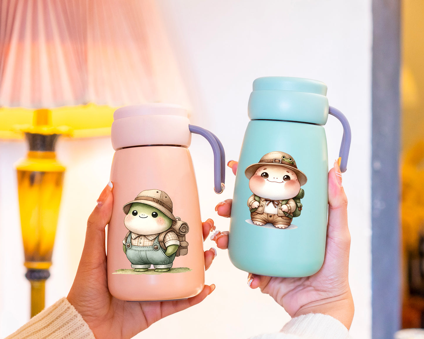 Adventurous Chubby Frog Stickers
