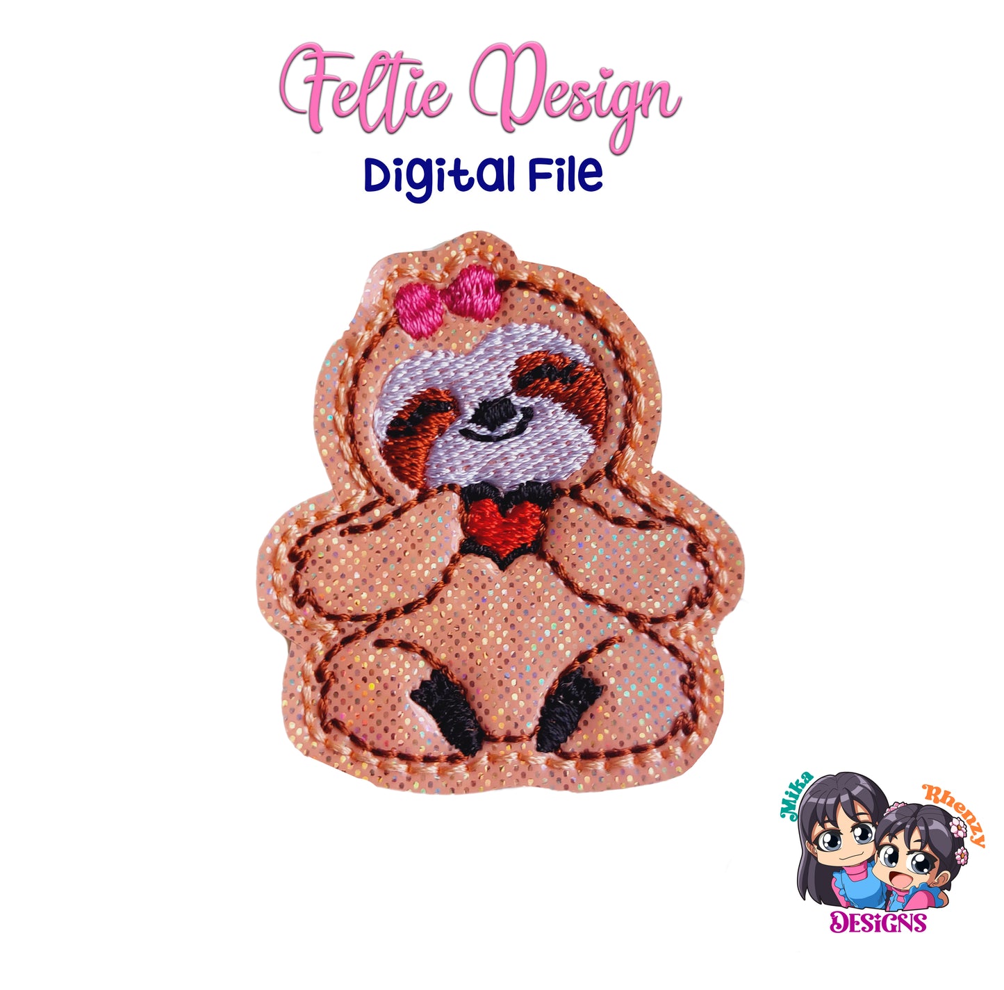 Sloth Feltie Design