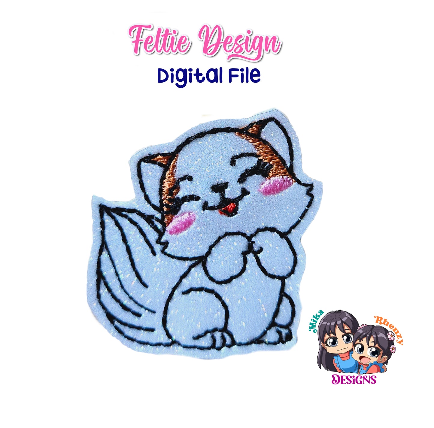 Arctic Fox Feltie Design