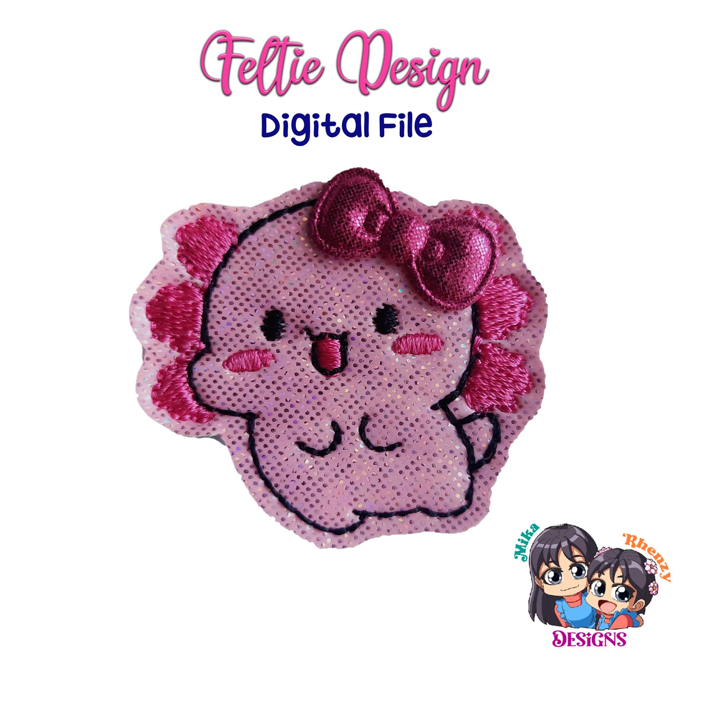 Axolotl Feltie Design