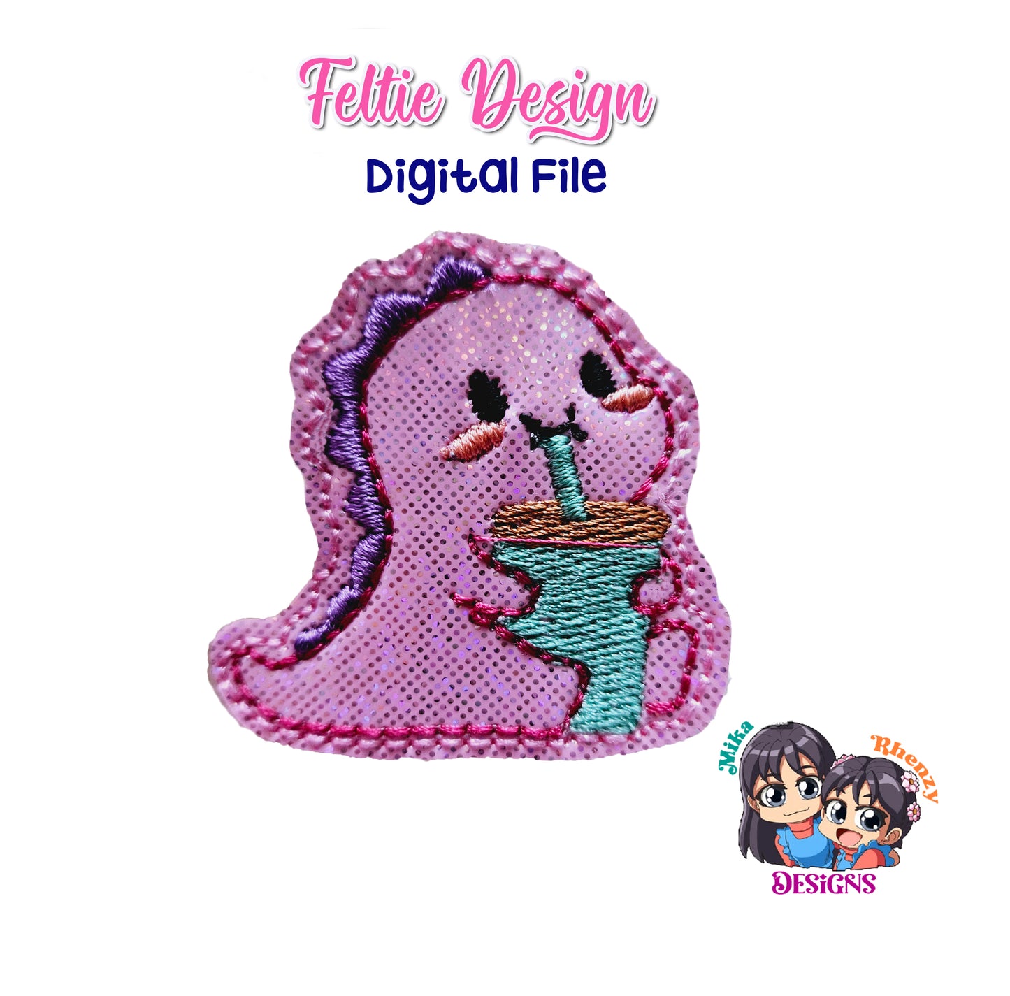Dinosaur Cutee Feltie Design