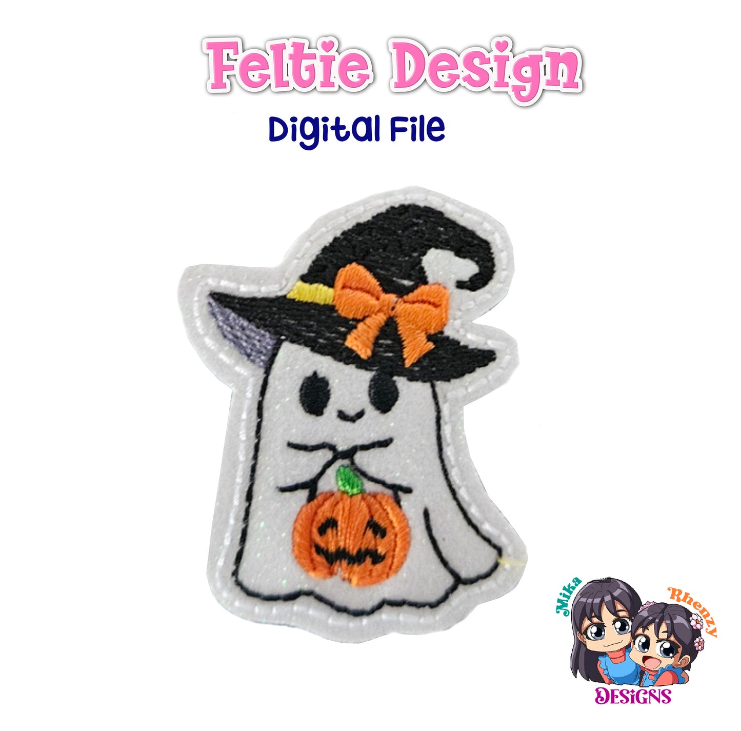 Ghost Witch Feltie Design