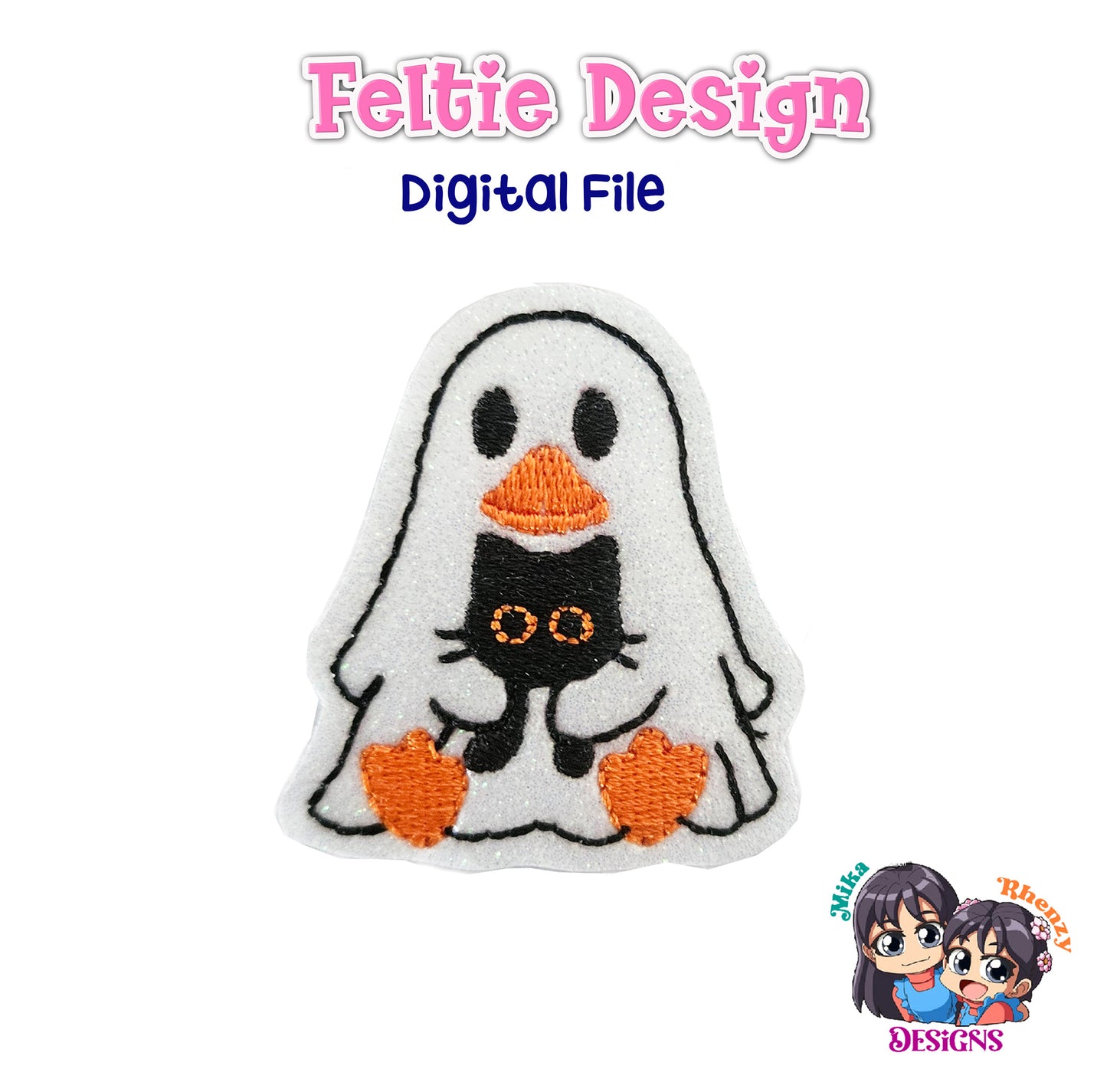 Ghost Duck Feltie Design