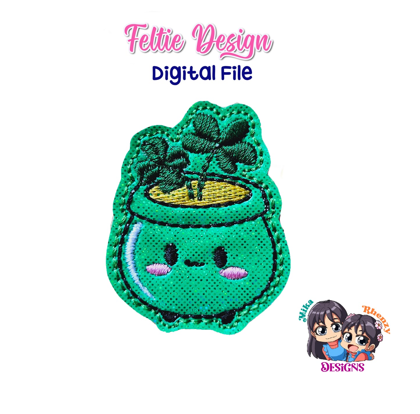 Shamrock Plant Feltie Design
