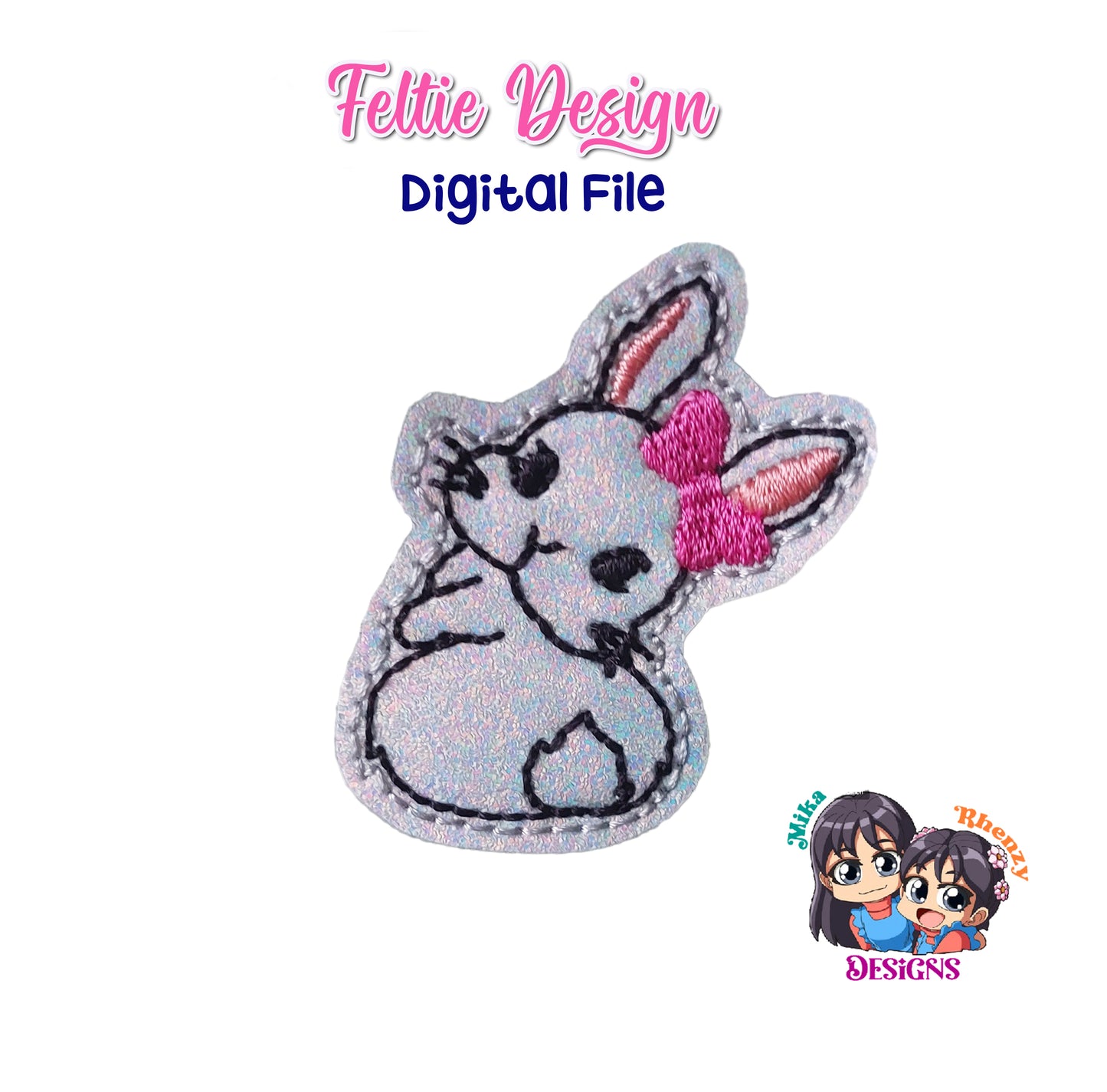 Bunny Embroidery DIGITAL FILE