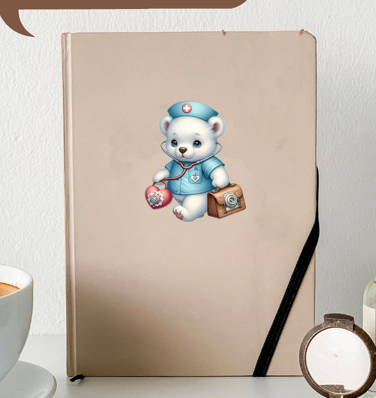 Bear Nurse Stickers