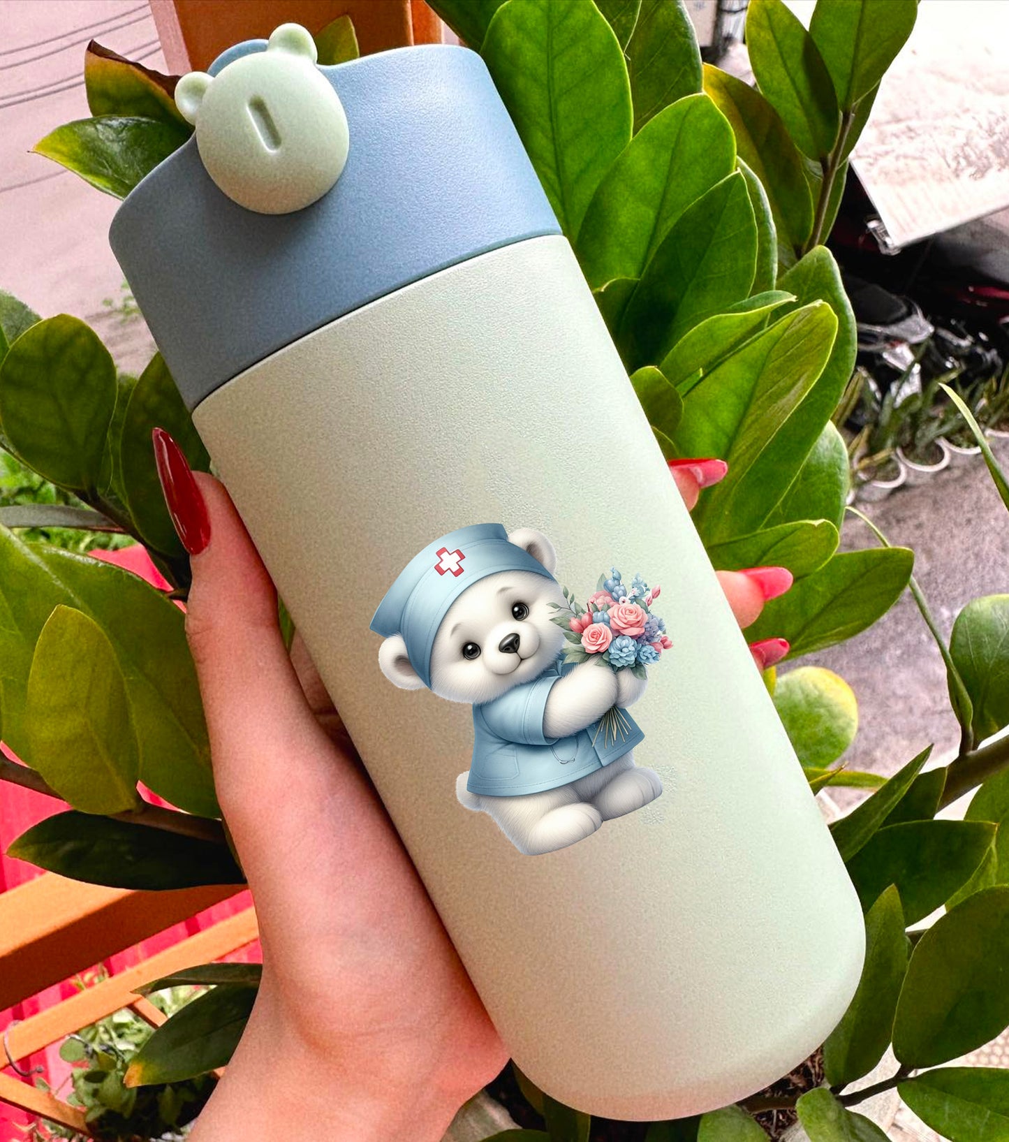 Bear Nurse Stickers
