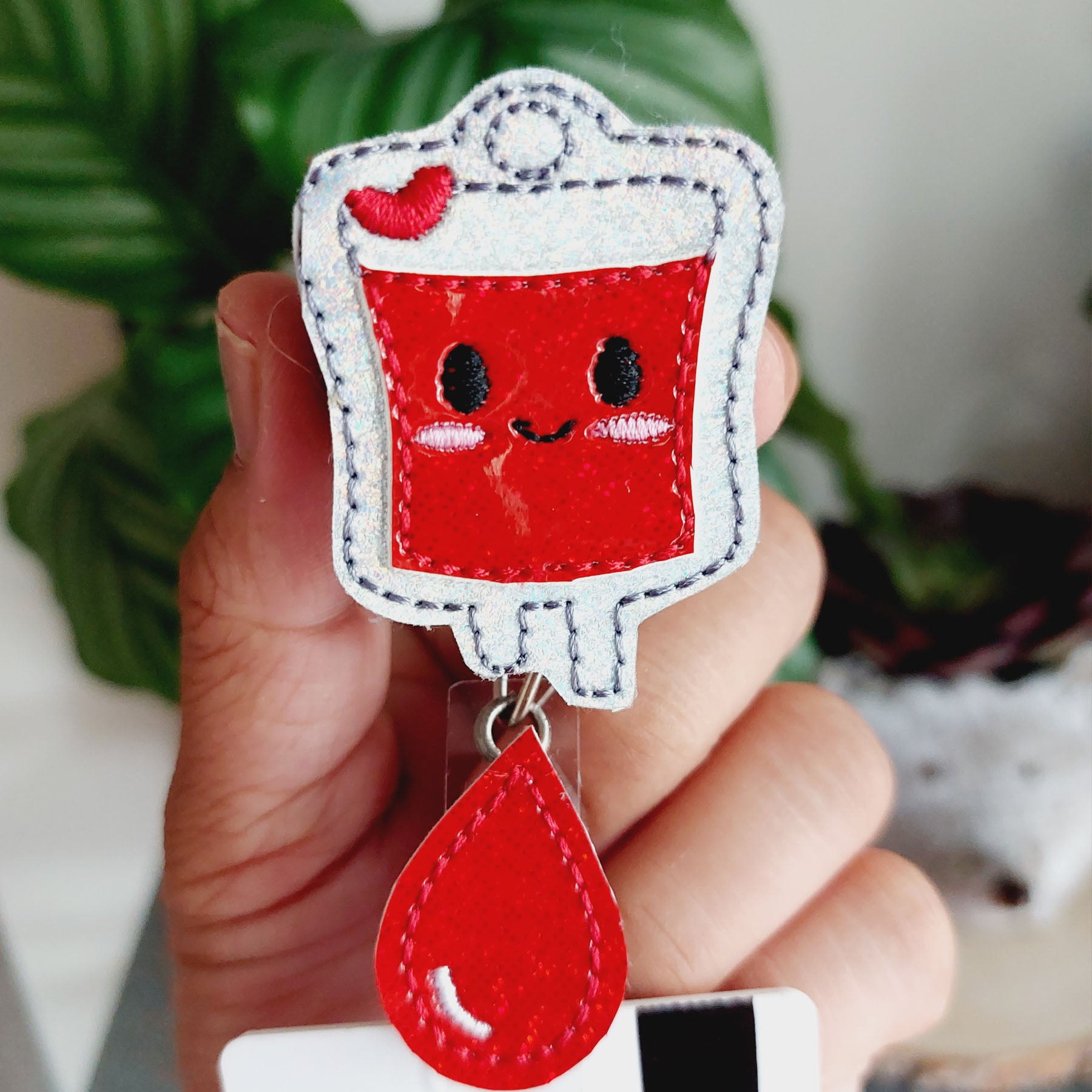 Blood Bag Badge Reel – Mika Rhenzy Designs