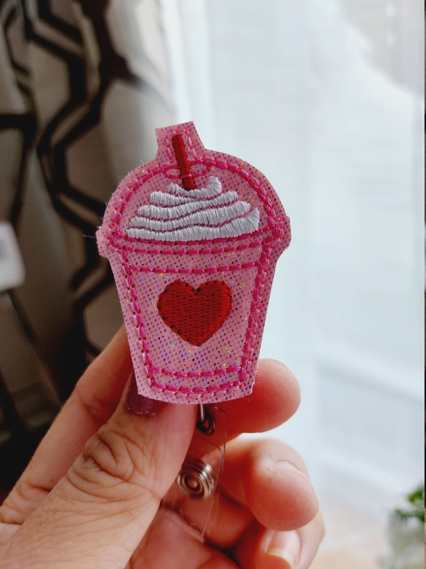 Coffee Cup Badge Reel