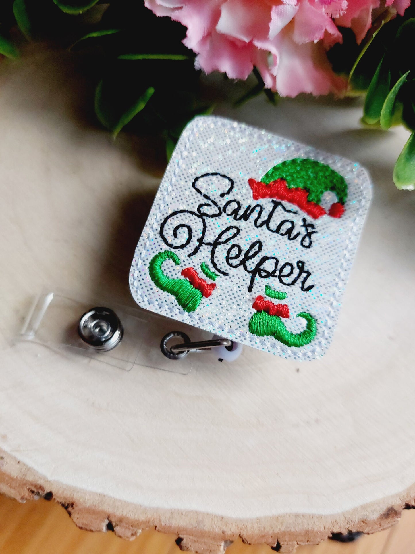 Santa's Helper Badge Reel