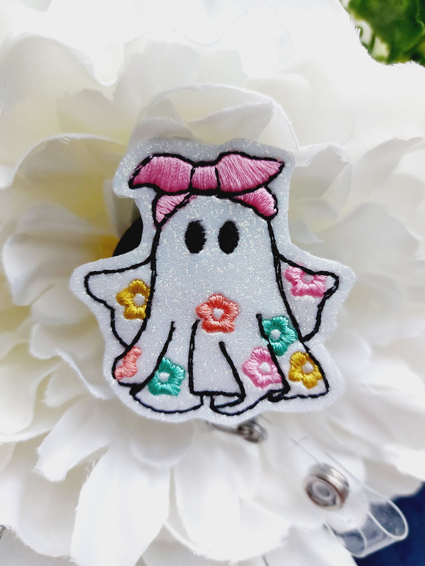 Floral Gost Badge Reel