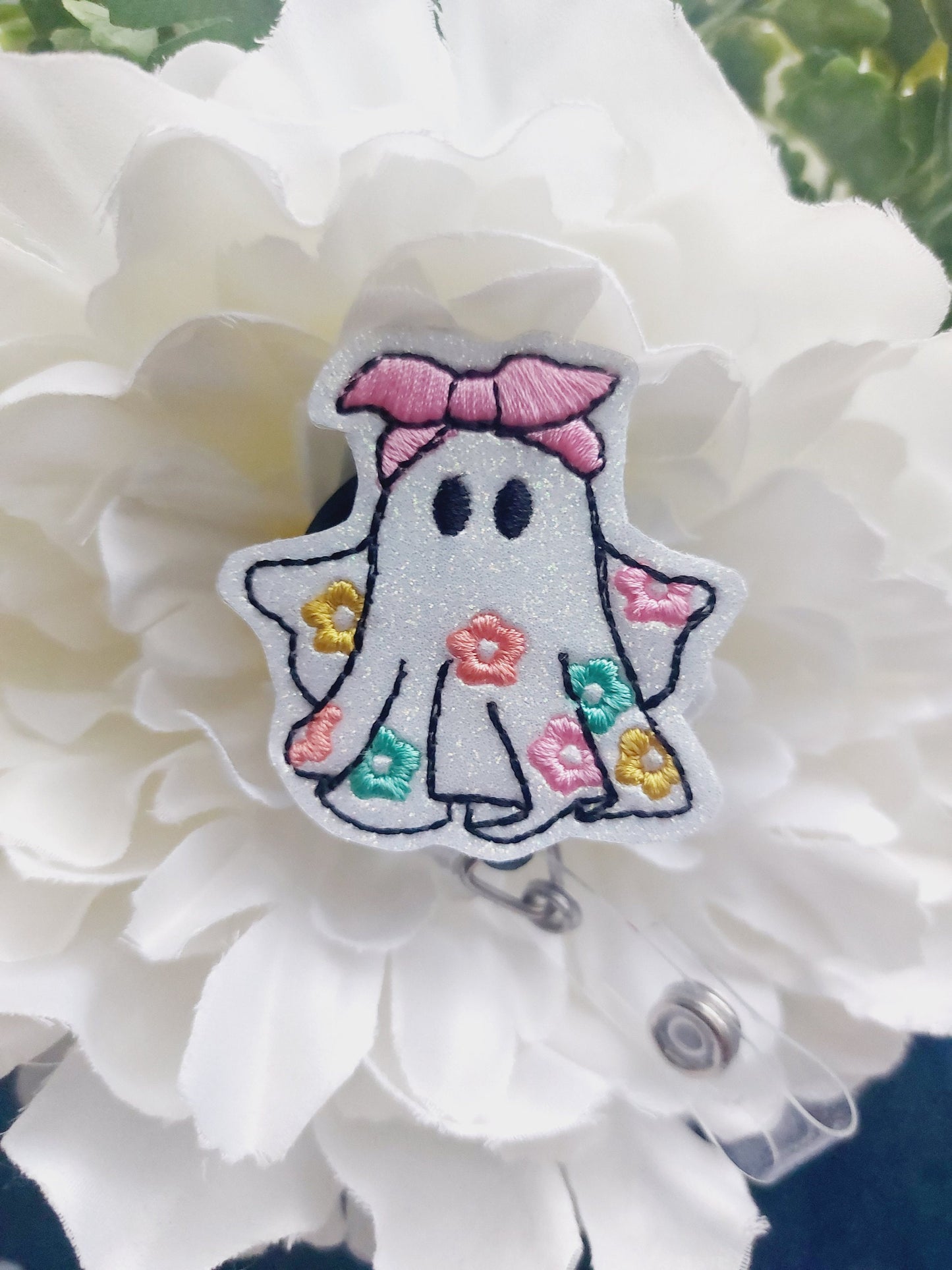 Floral Gost Badge Reel