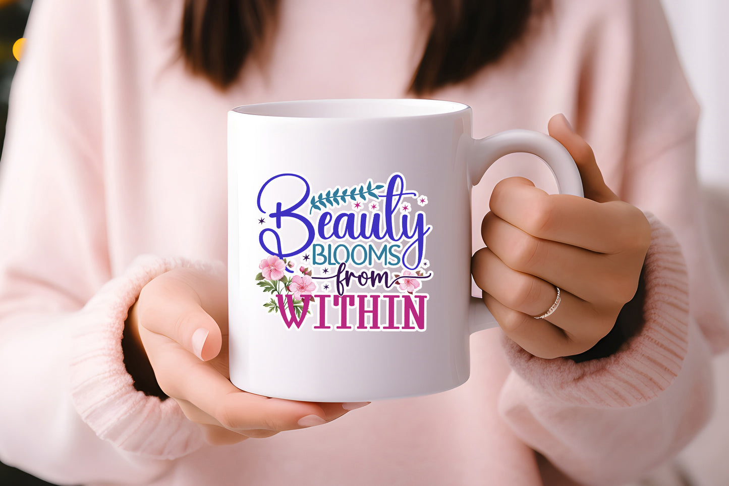 Beauty Blooms From Within Sticker