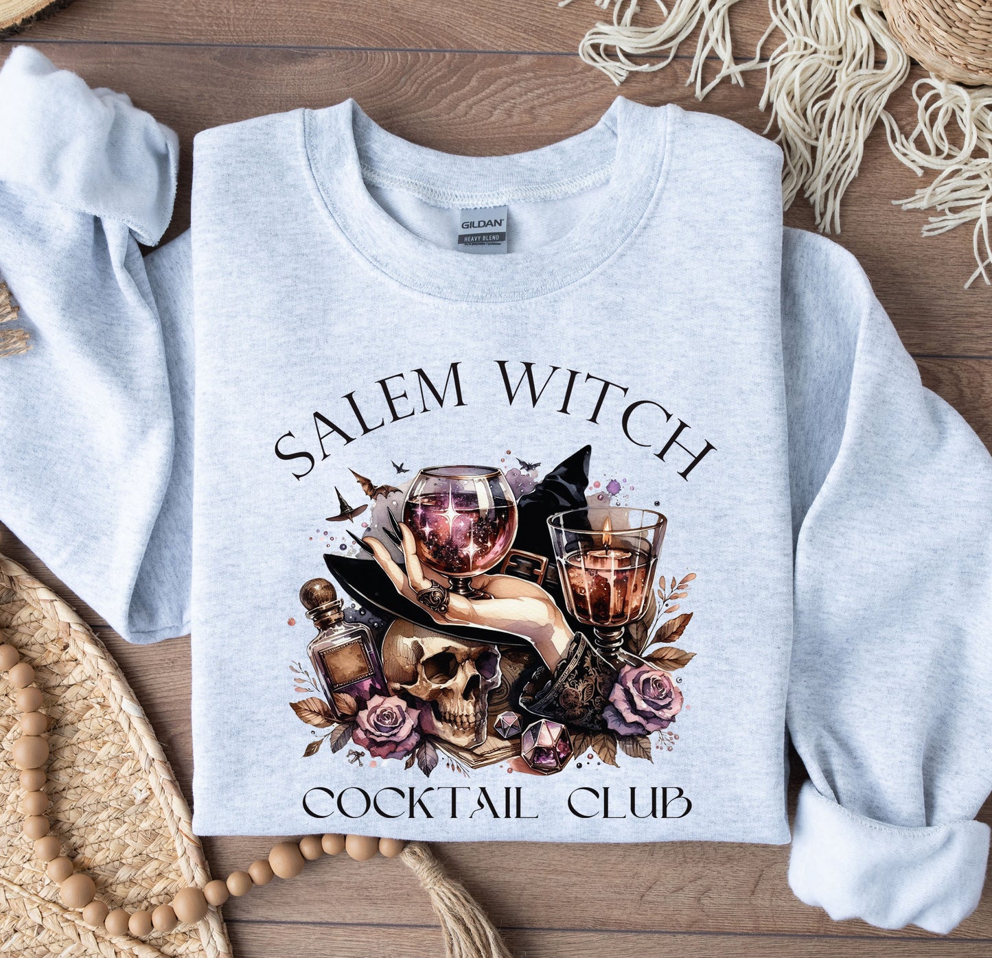 Salem Witch Cocktail Club Crewneck Sweatshirt