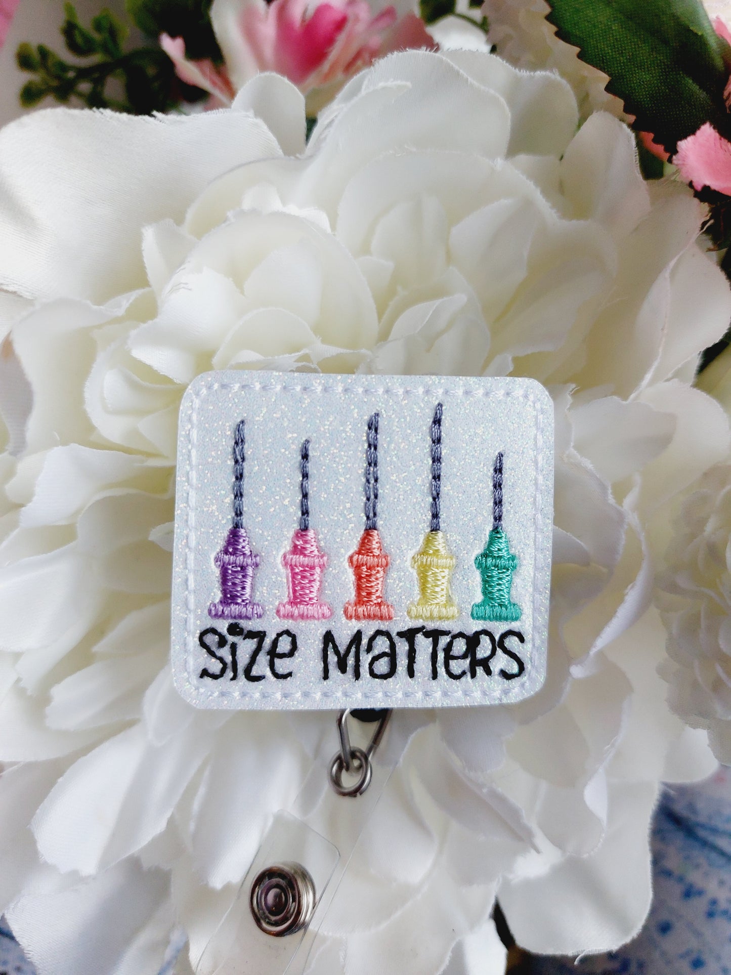 Size Matters Bright Colors Badge Reel