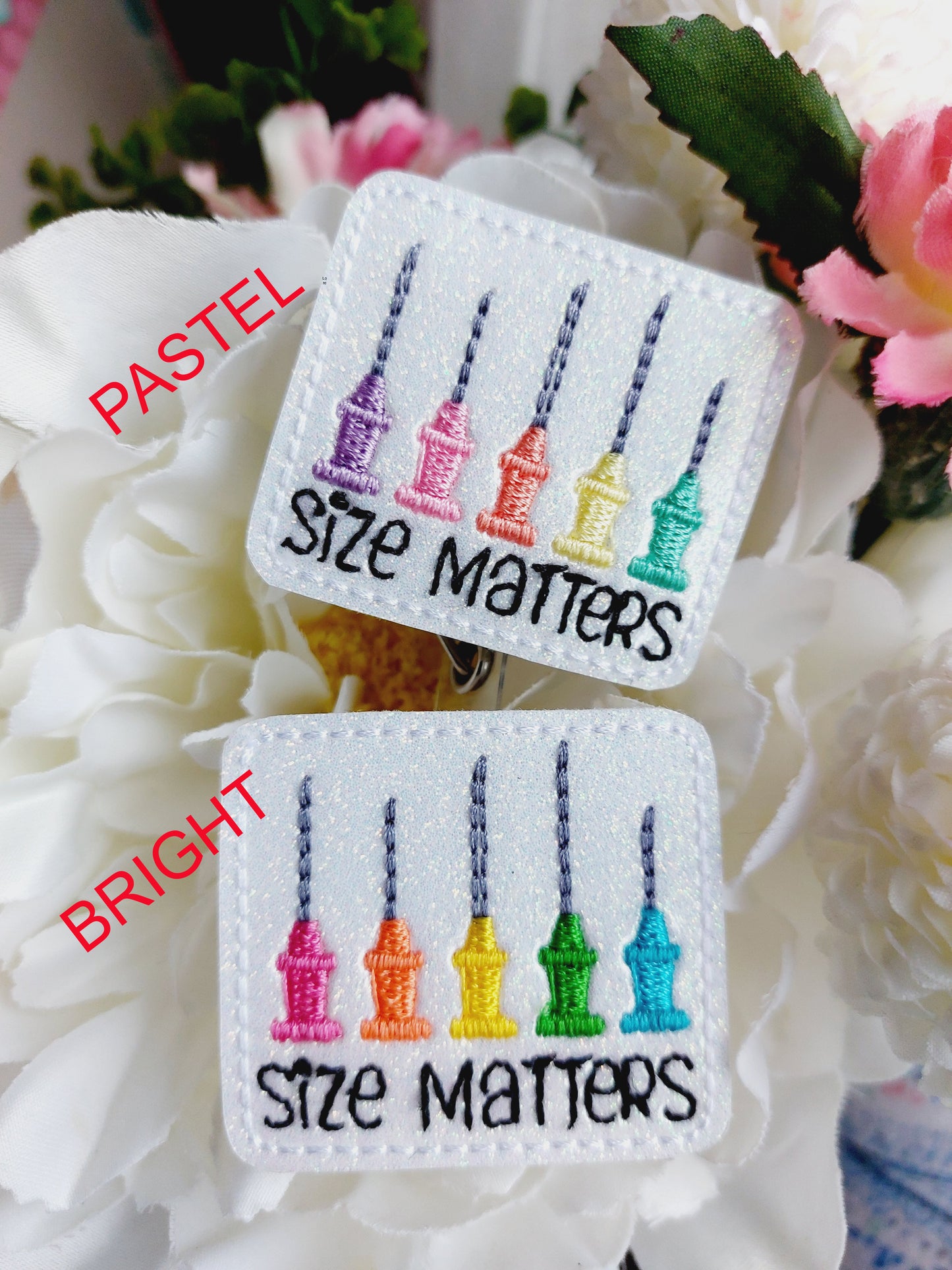 Size Matters Bright Colors Badge Reel