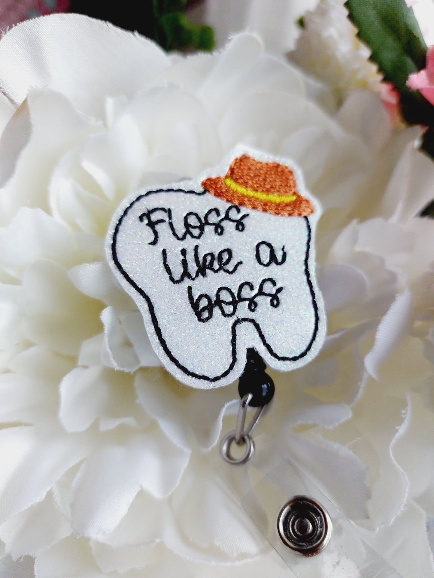 Floss Like A Boss Badge Reel