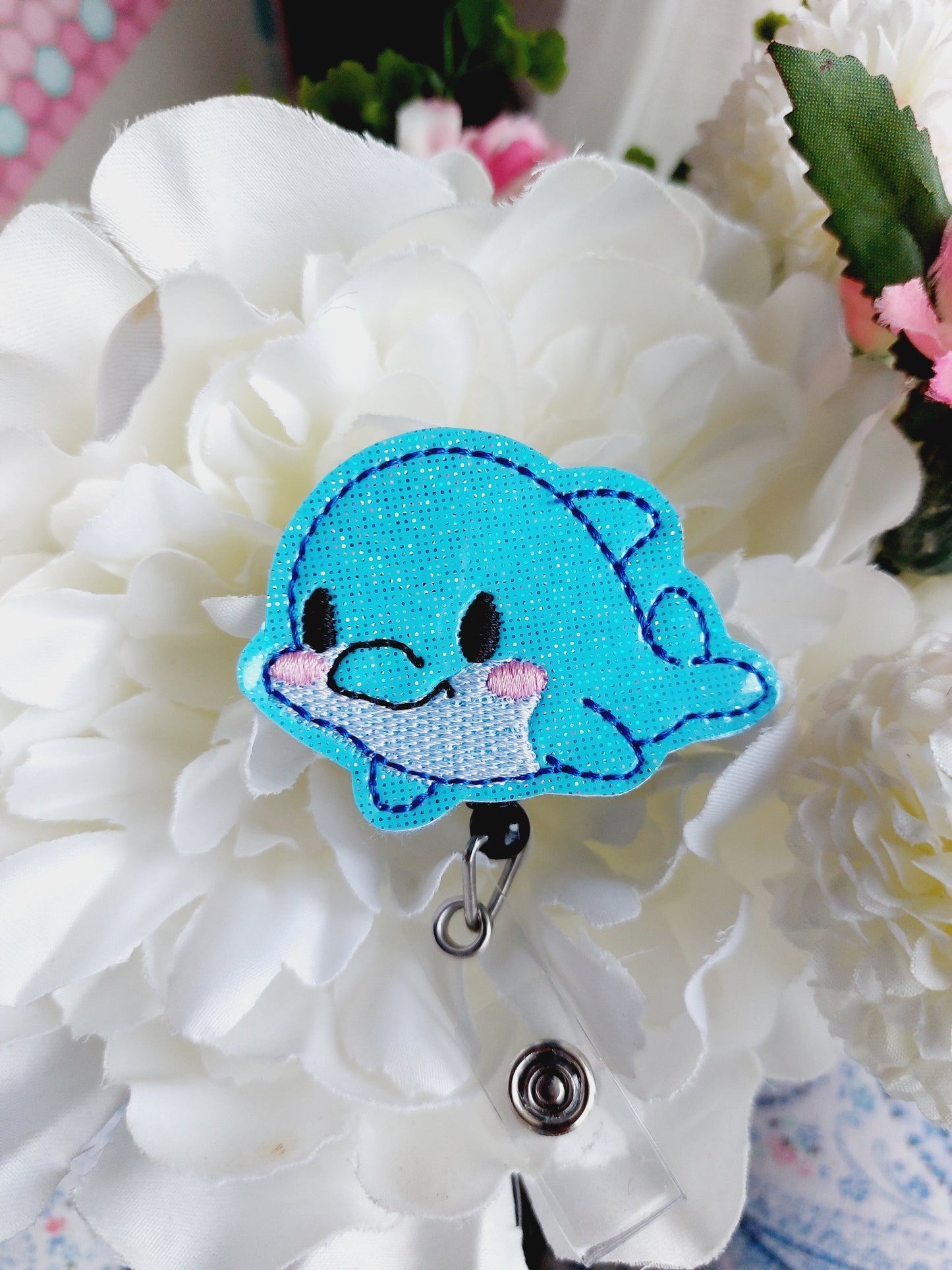 Dolphin Nurse Badge Reel