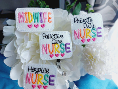 Hospice Nurse Badge Reel