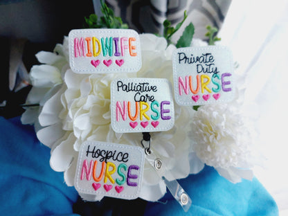 Private Duty Nurse Badge Reel