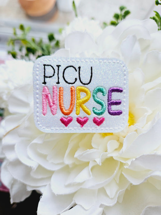 PICU Nurse Badge Reel