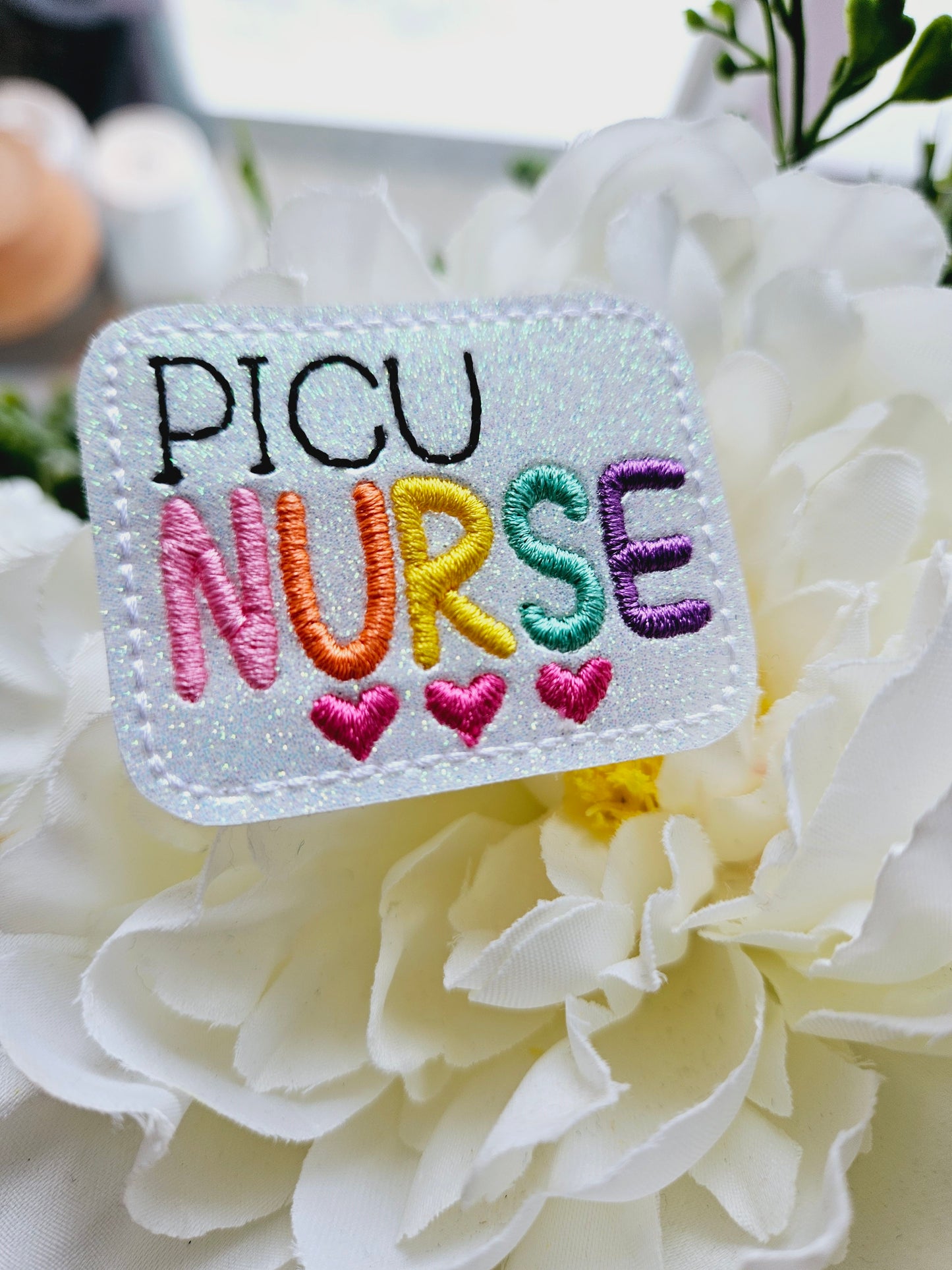 PICU Nurse Badge Reel