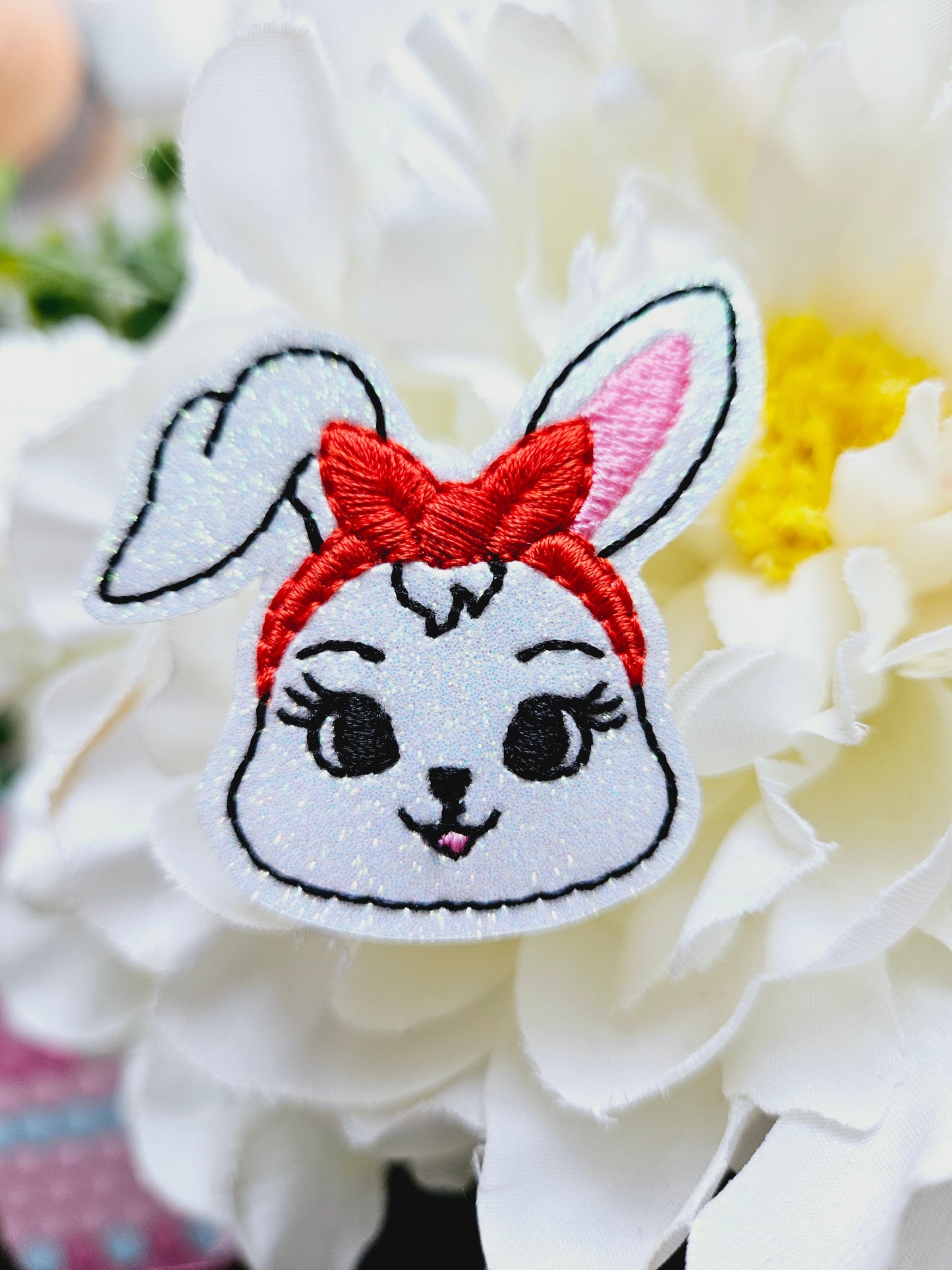 Girly Bunny  Badge Reel