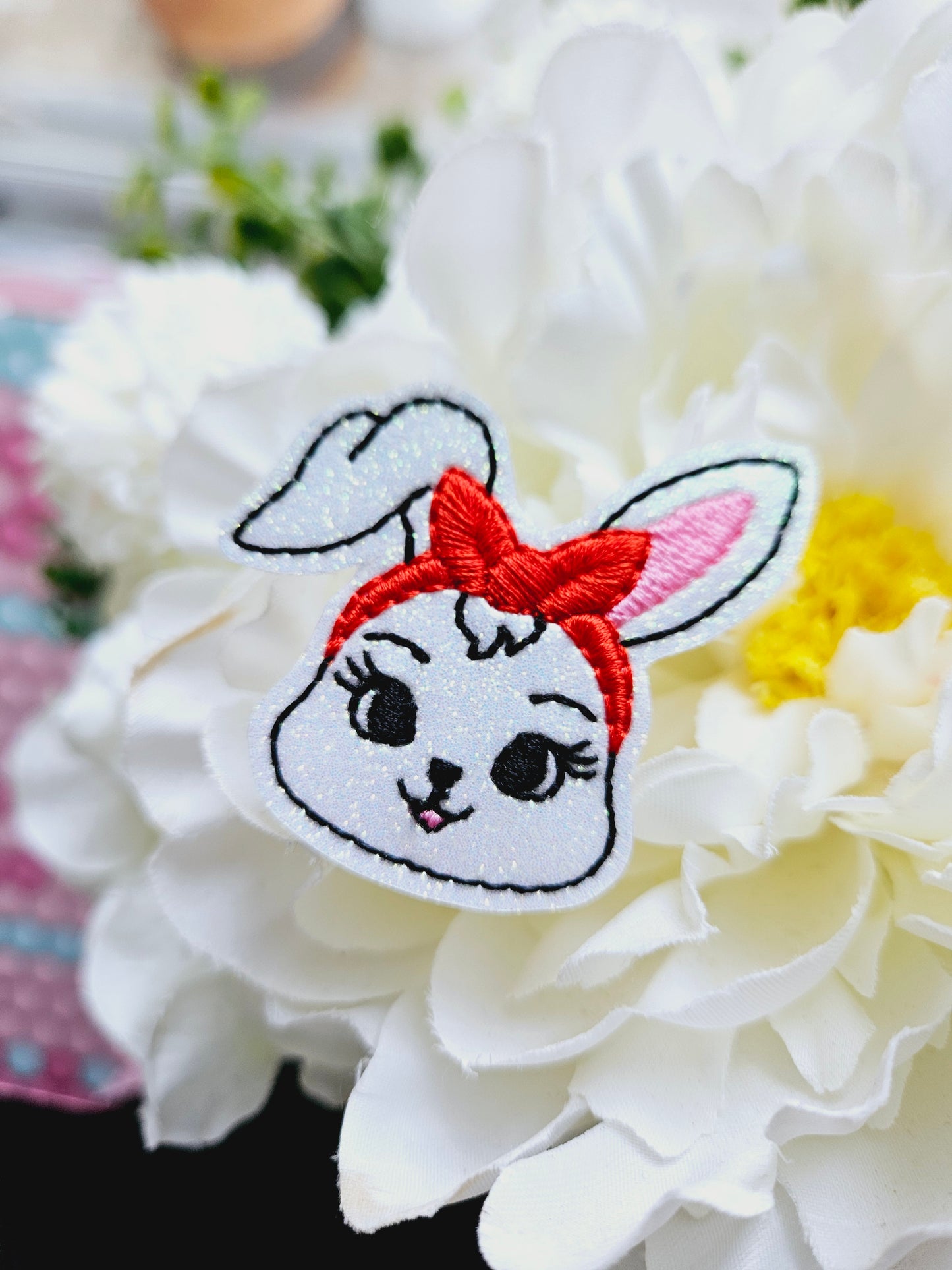 Girly Bunny  Badge Reel