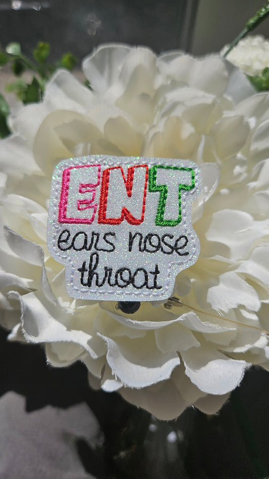 ENT Ears Nose Throat Badge Reel