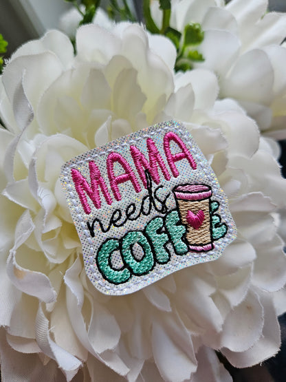 Mom Needs Coffee Badge Reel