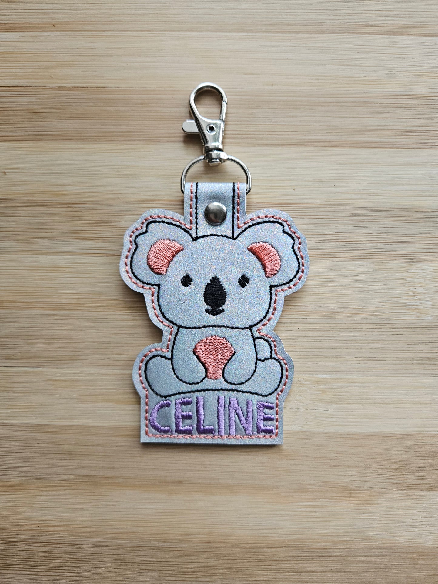 Custom Name Koala Keychain