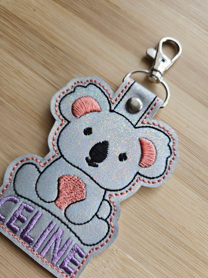 Custom Name Koala Keychain