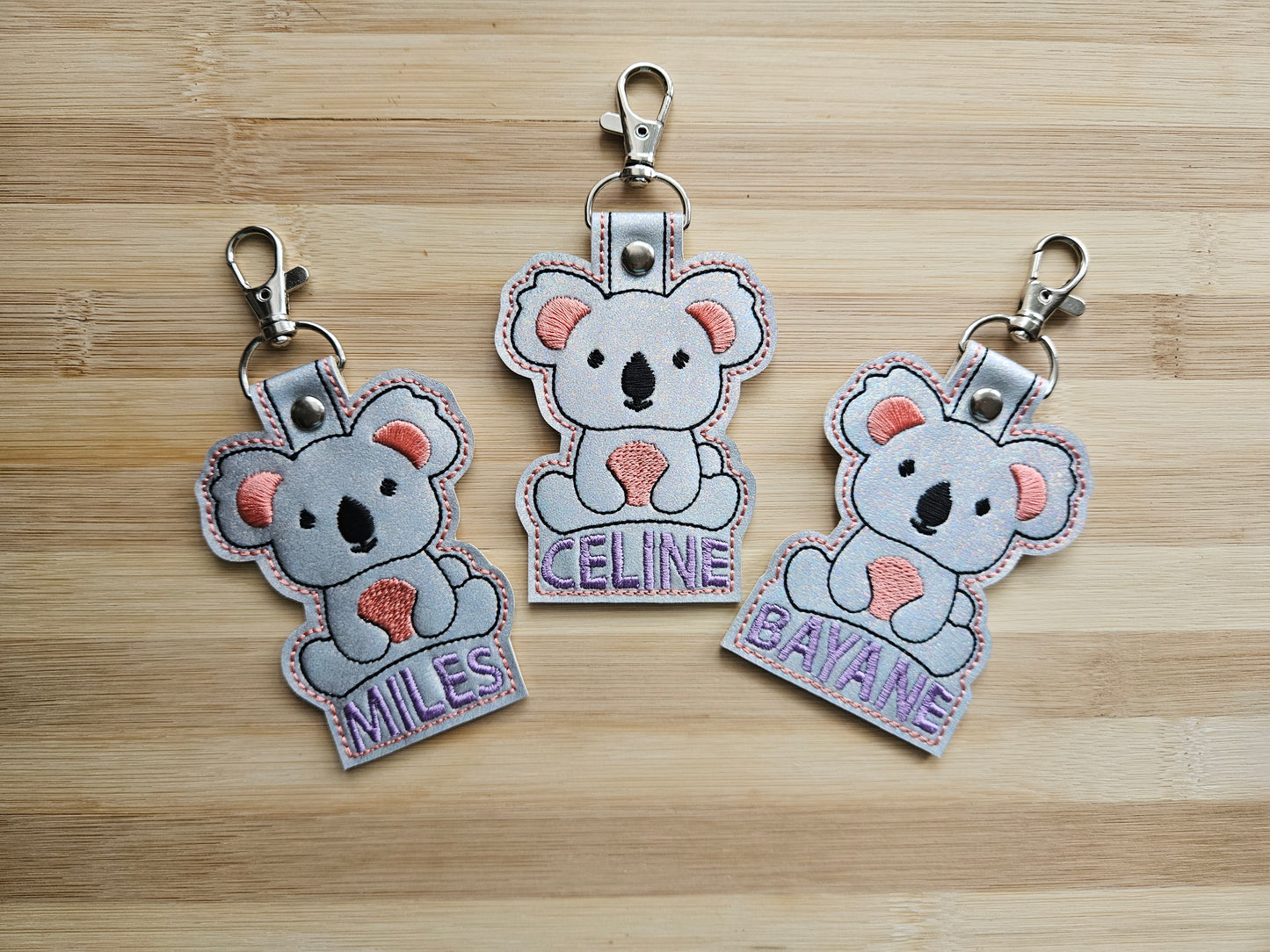 Custom Name Koala Keychain