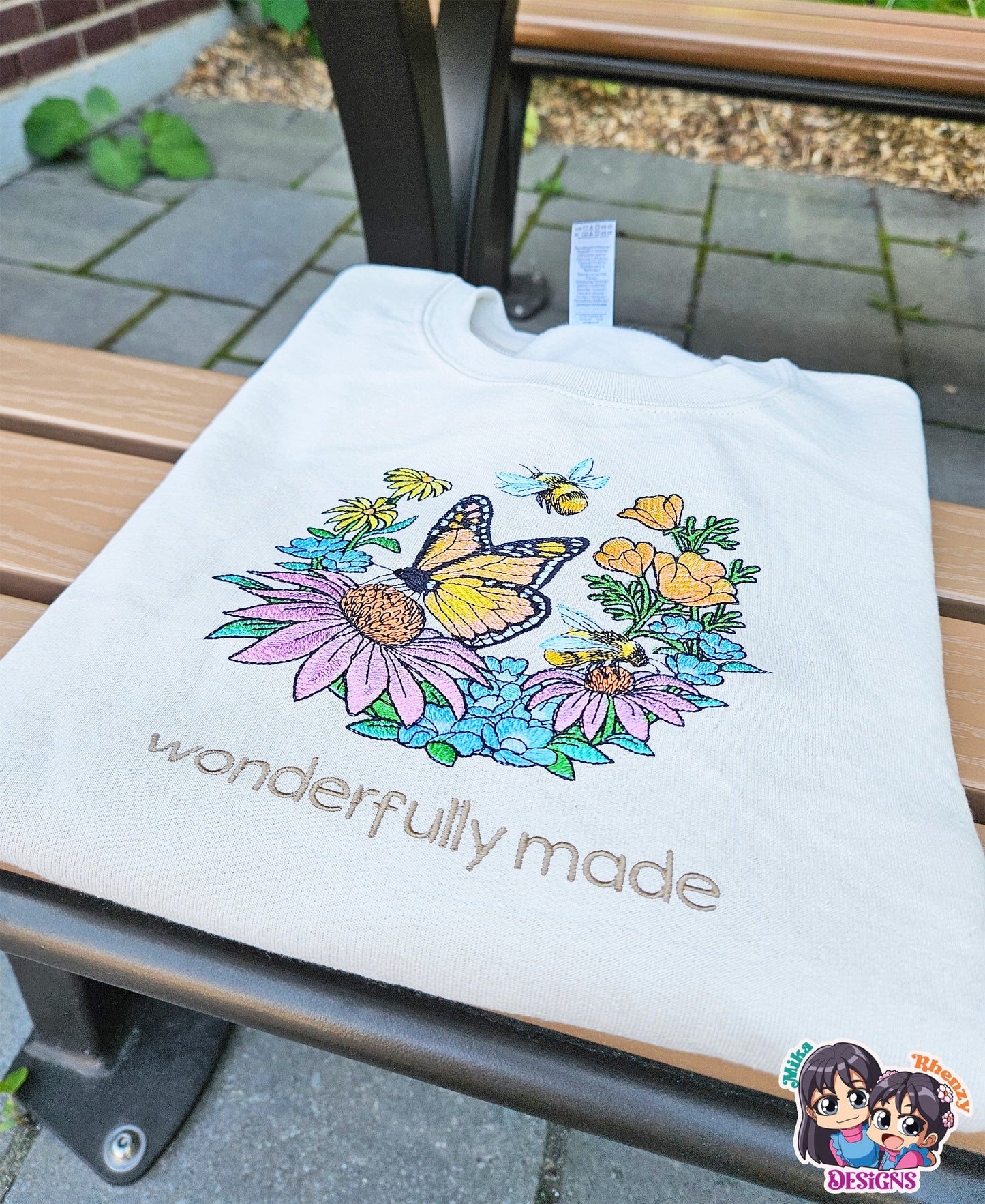 Wonderfully Made Garden Embroidered Crewneck Sweatshirt