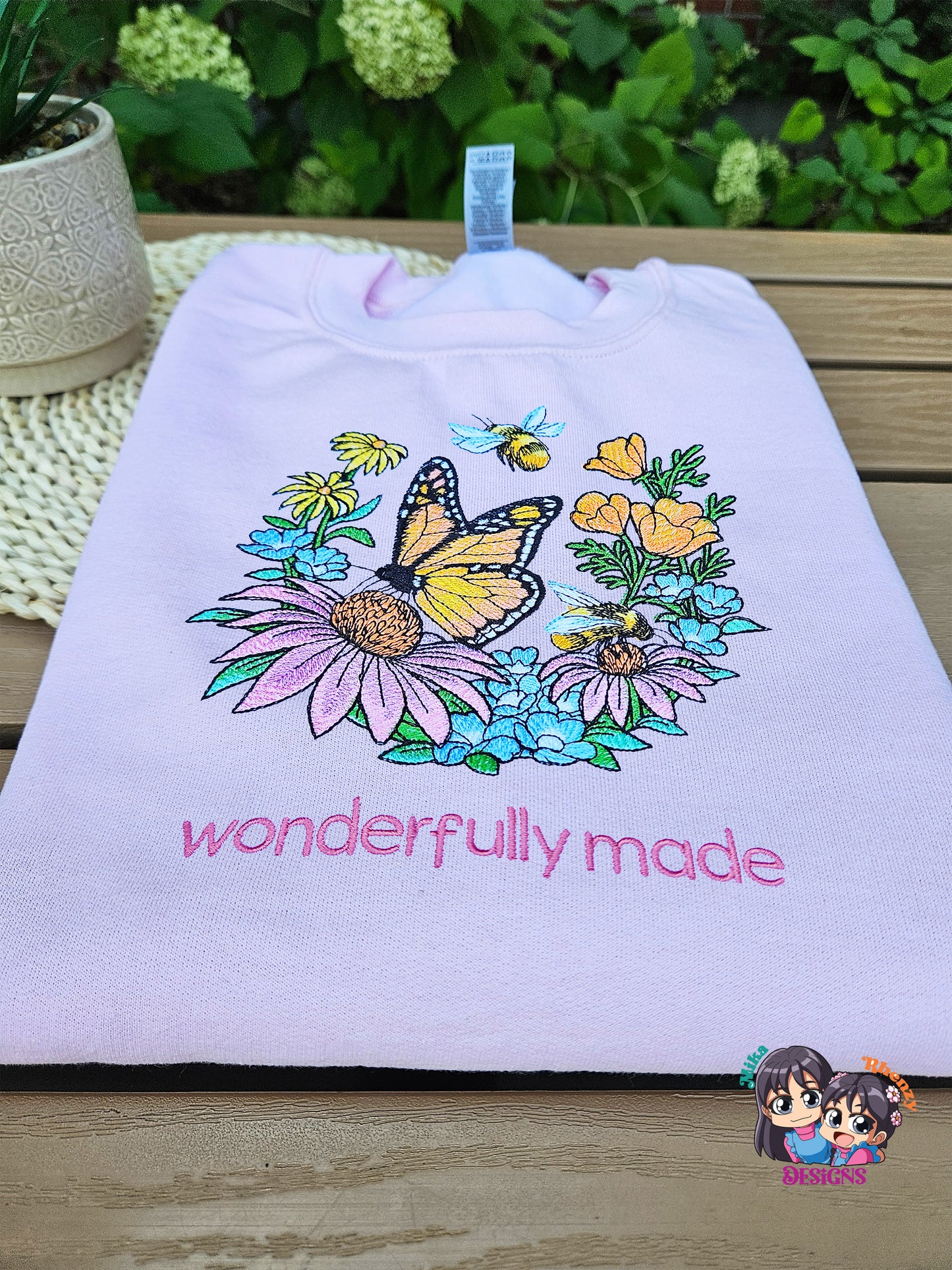 Wonderfully Made Garden Embroidered Crewneck Sweatshirt