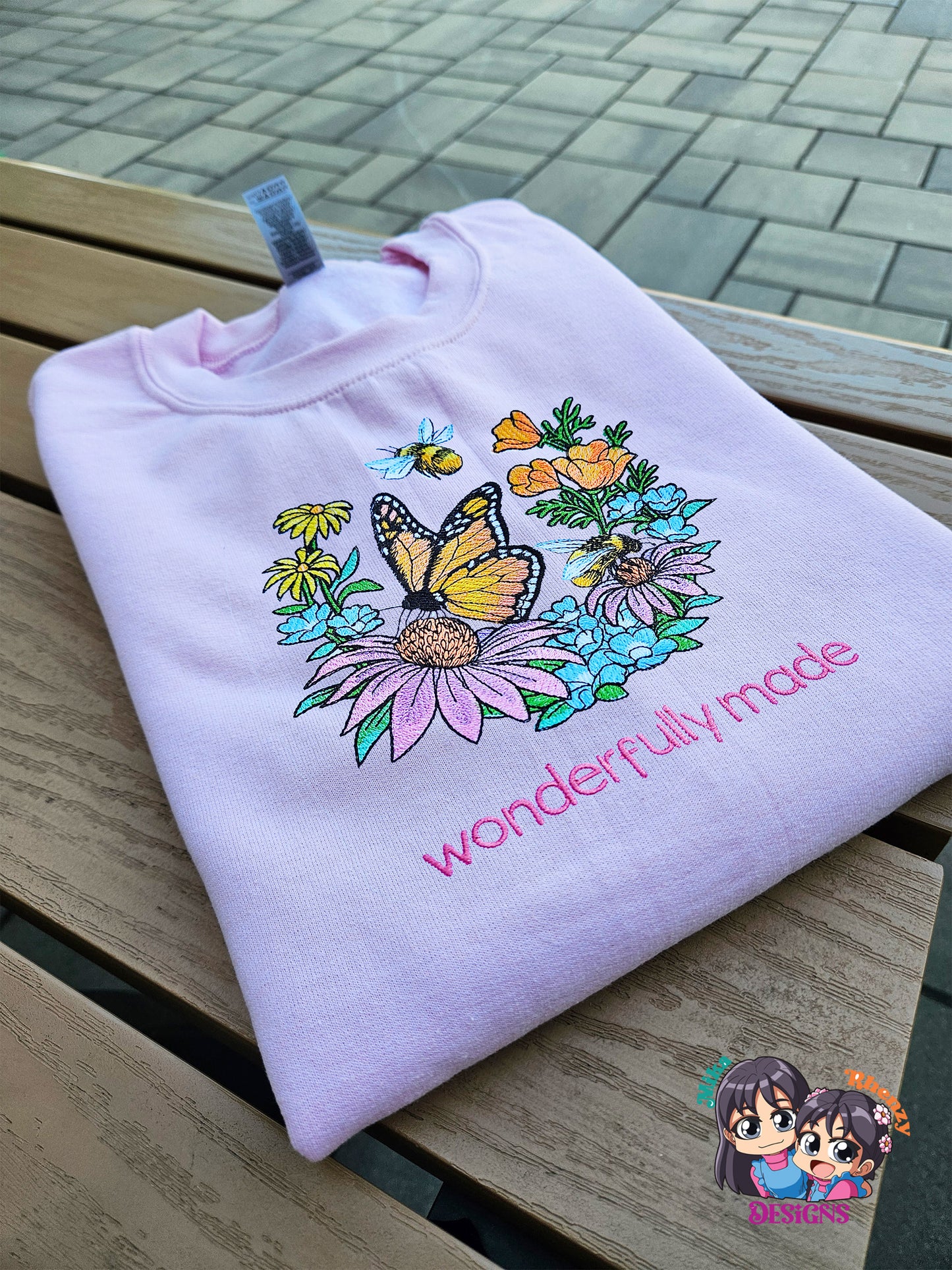 Wonderfully Made Garden Embroidered Crewneck Sweatshirt