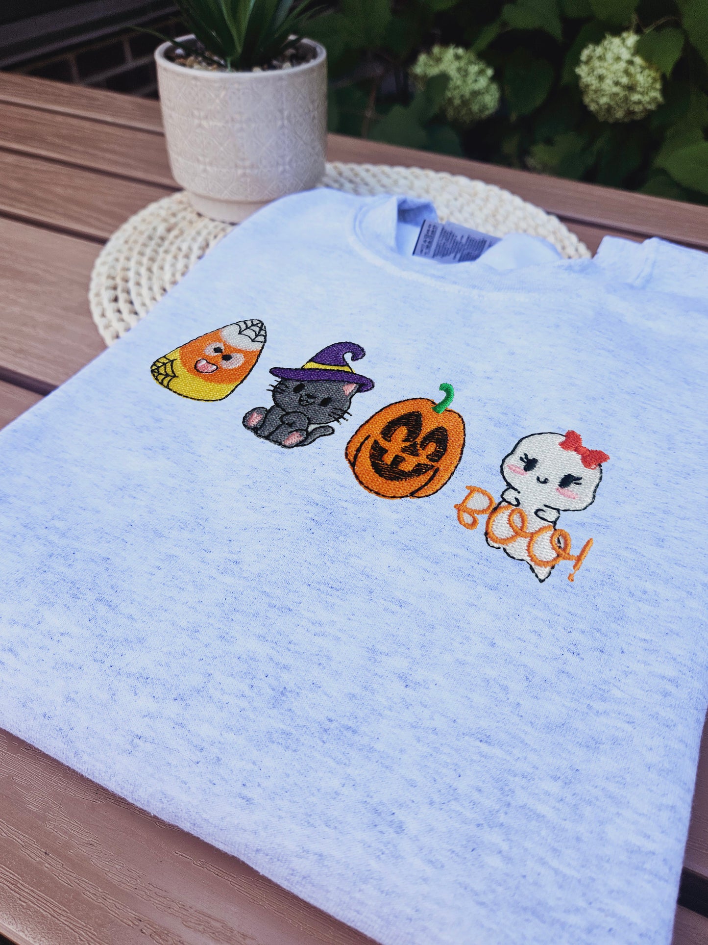 Halloween Embroidered Sweatshirt