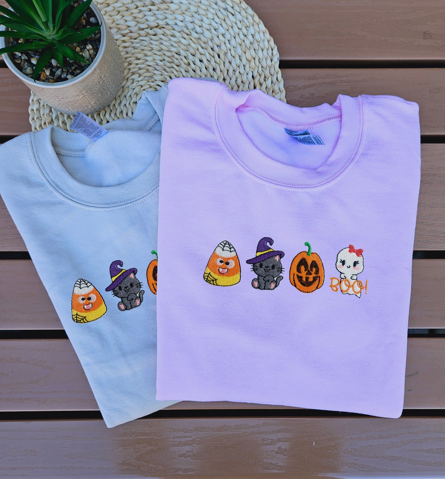 Halloween Embroidered Sweatshirt