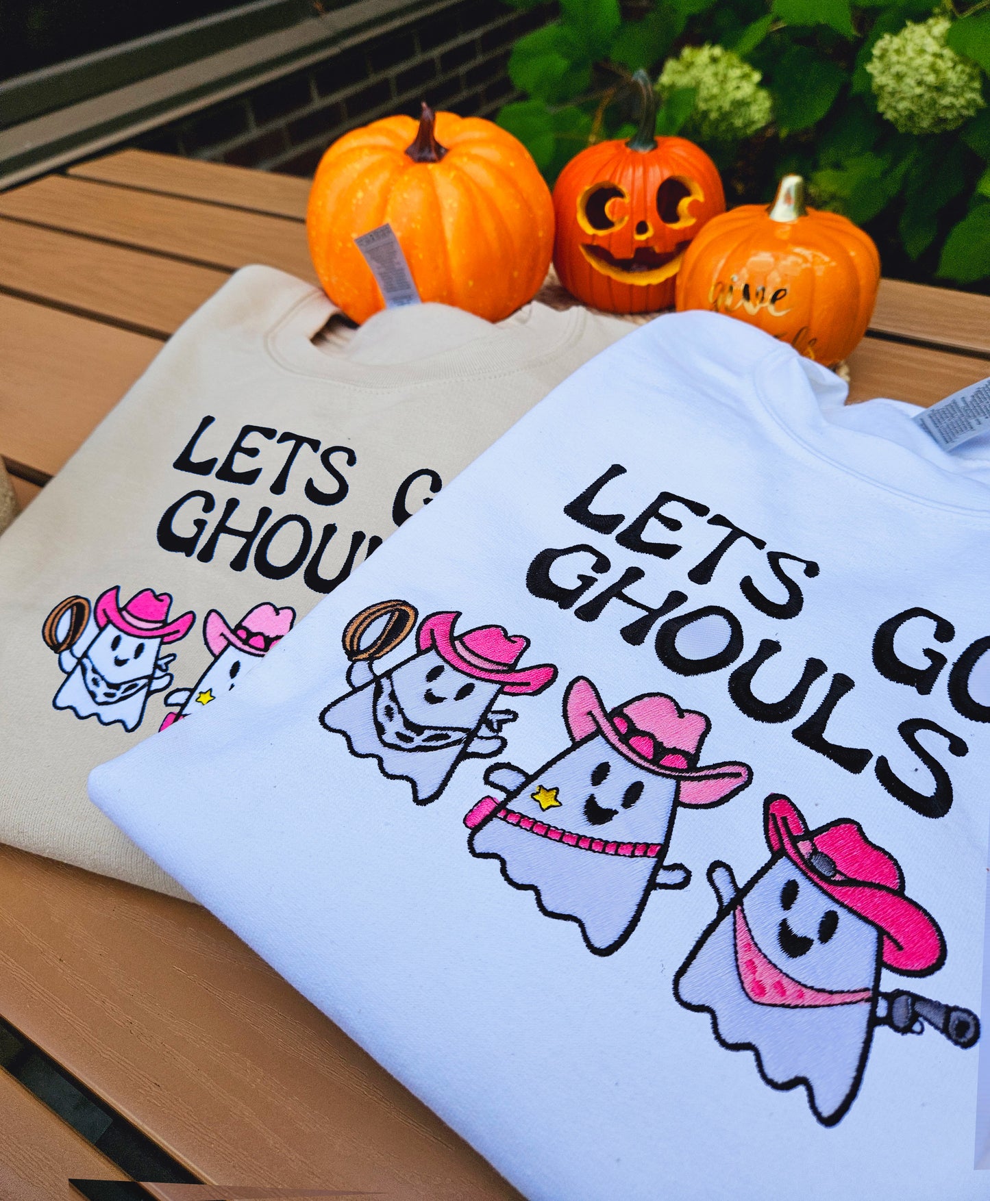 Go Ghouls Embroidered Sweatshirt