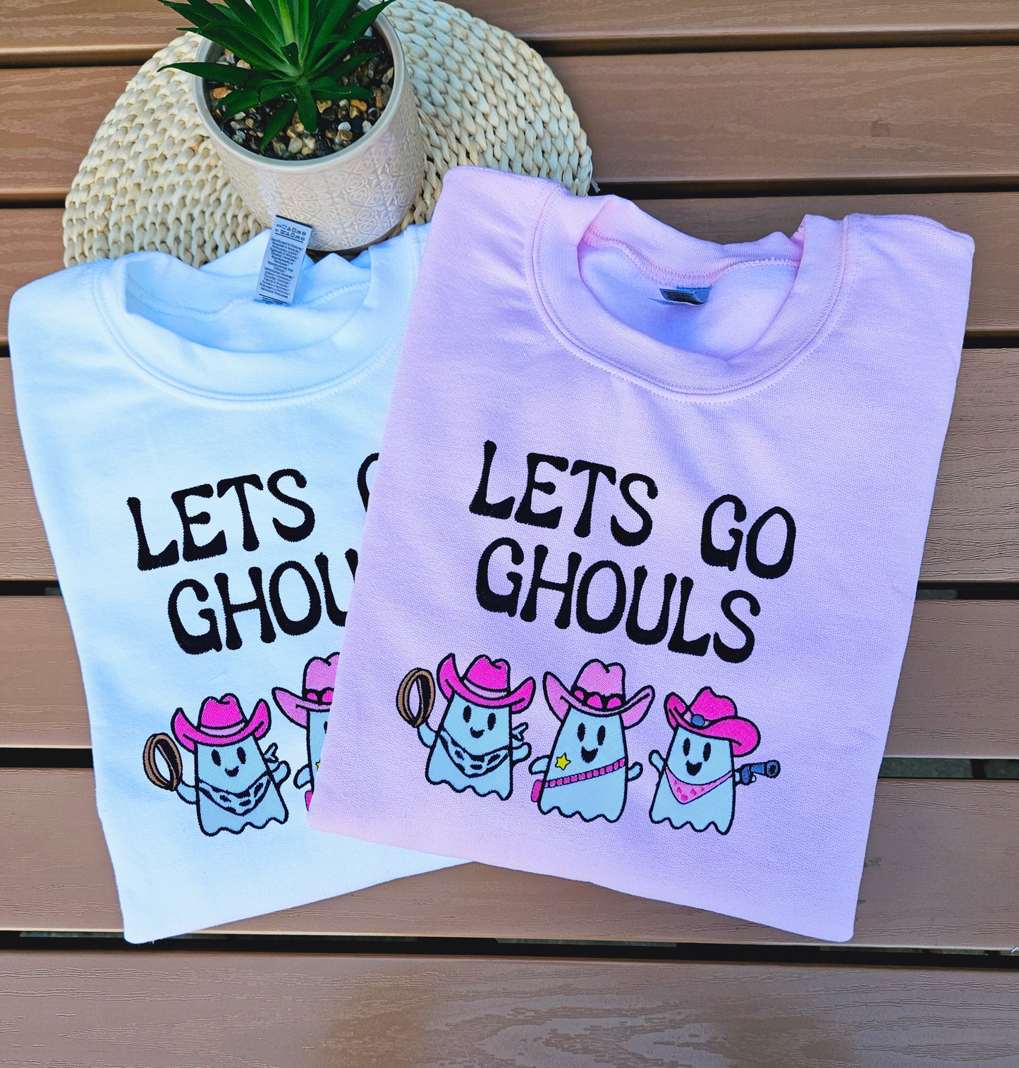 Go Ghouls Embroidered Sweatshirt